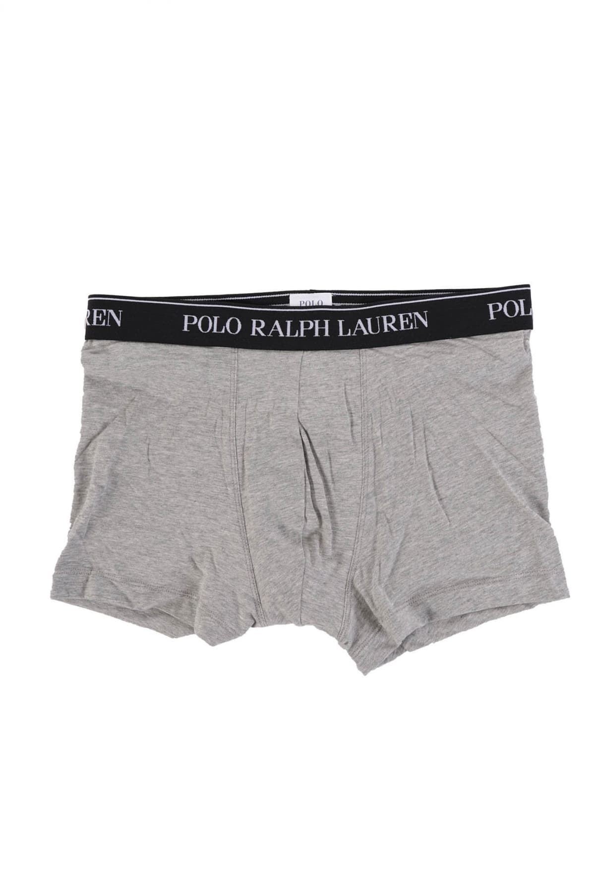 RALPH LAUREN UNDERWEAR ΕΣΩΡΟΥΧΟ ΣΕΤ 3PACK STRETCH COTTON TRUNK ΜΕΛΑΝΖΕ ΓΚΡΙ