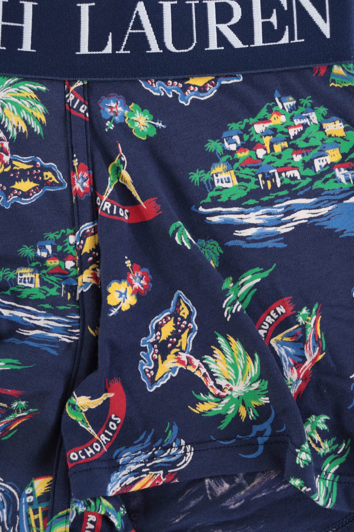 RALPH LAUREN ΕΣΩΡΟΥΧΟ BOXER ΜΕ MEXICO ALL OVER PRINT ΜΠΛΕ