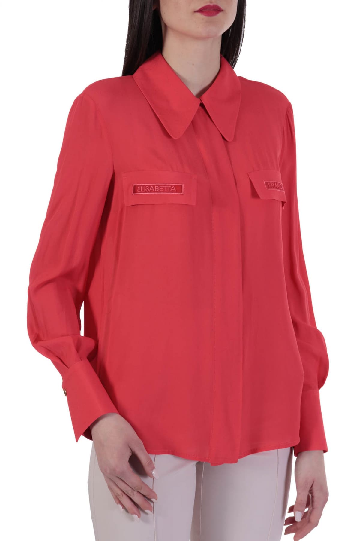 ELISABETTA FRANCHI ΠΟΥΚΑΜΙΣΟ LOGO ΚΟΡΑΛΙ