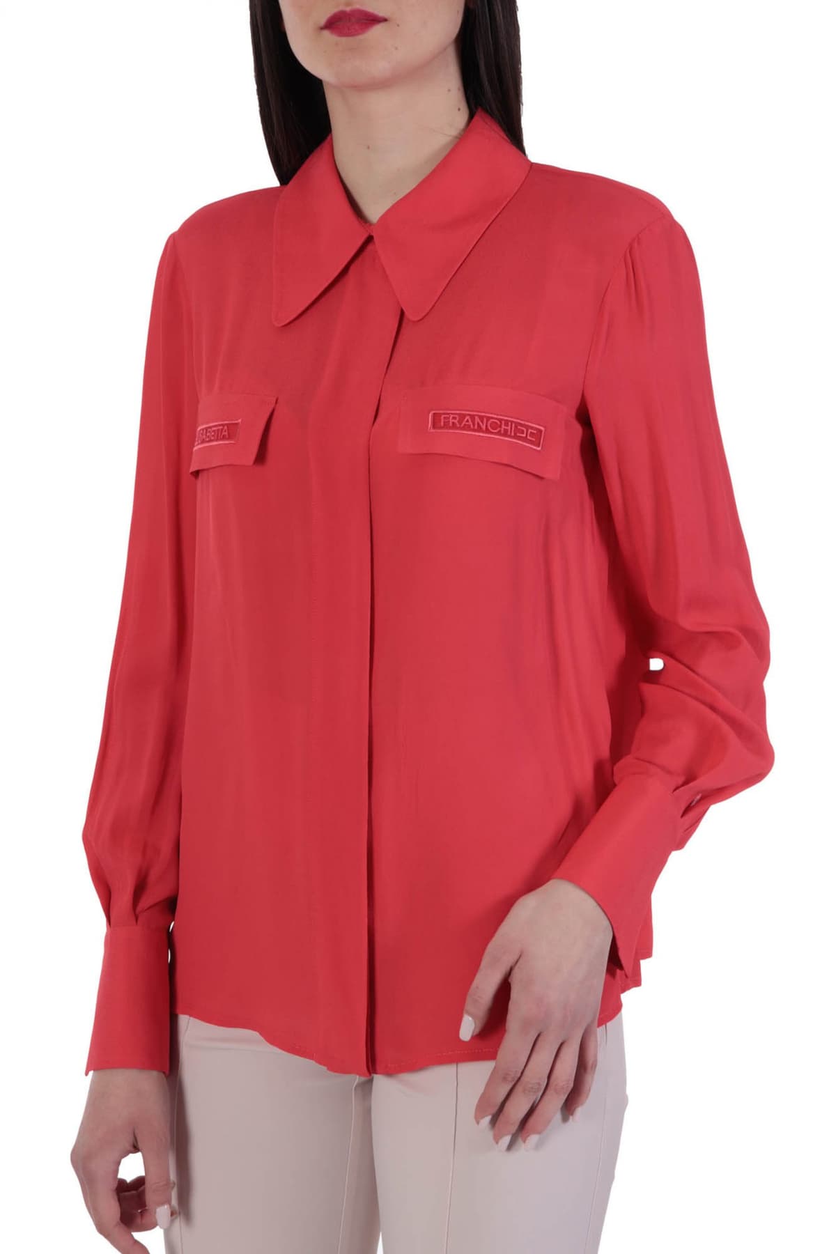 ELISABETTA FRANCHI ΠΟΥΚΑΜΙΣΟ LOGO ΚΟΡΑΛΙ