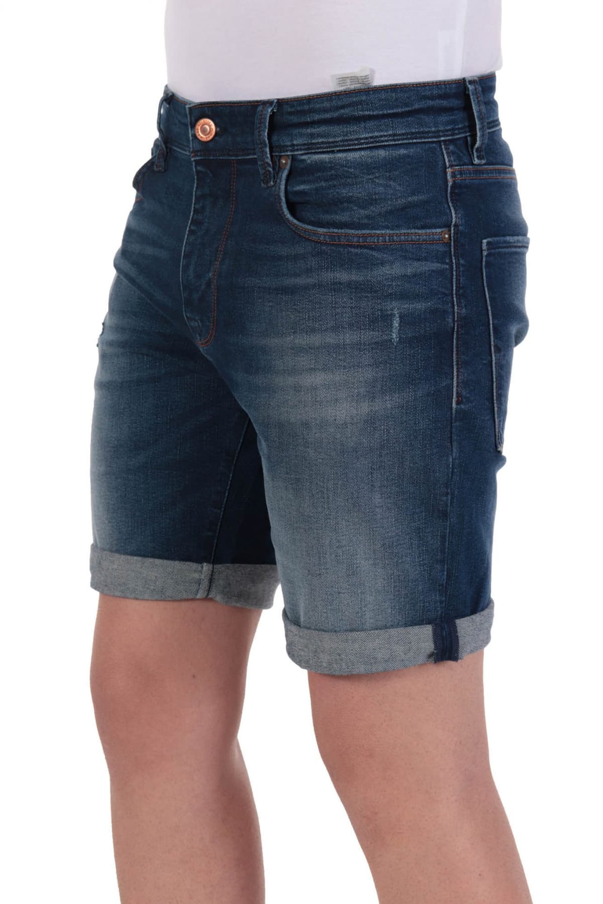 SELECTED ΒΕΡΜΟΥΔΑJEANS SHALEX ΜΠΛΕ