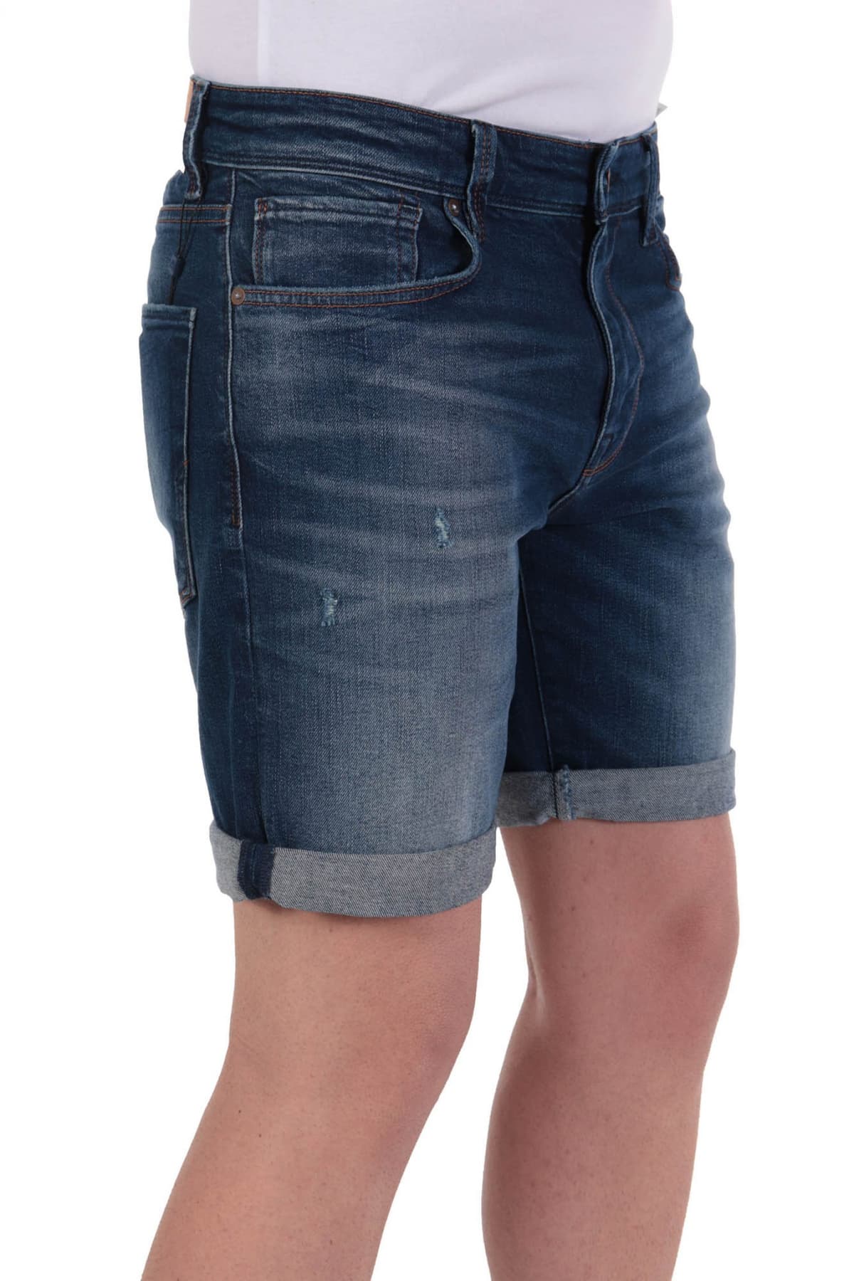 SELECTED ΒΕΡΜΟΥΔΑJEANS SHALEX ΜΠΛΕ