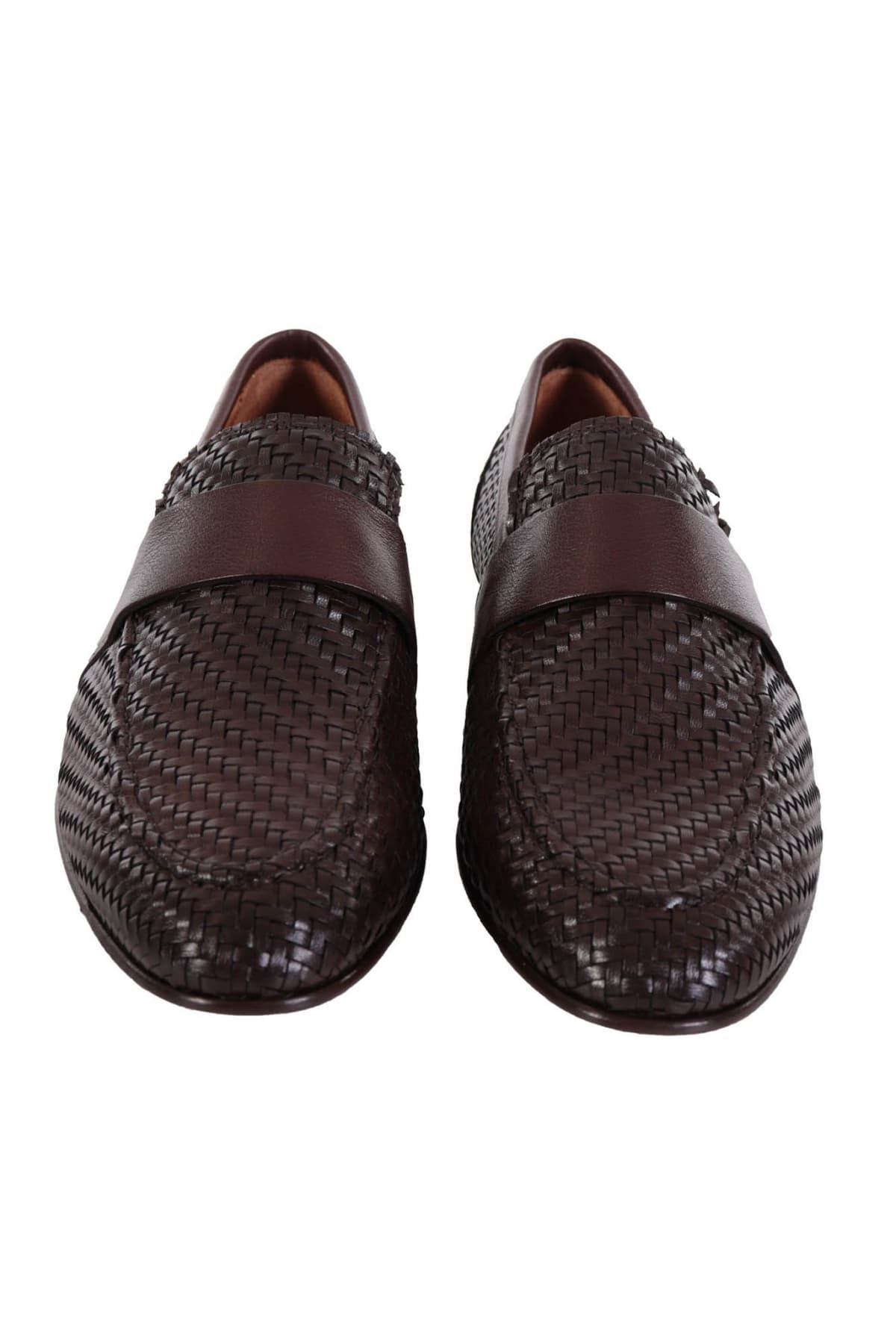 MARCO FERRETTI ΠΑΠΟΥΤΣΙΑ LOAFER INTRECCIO ΚΑΦΕ