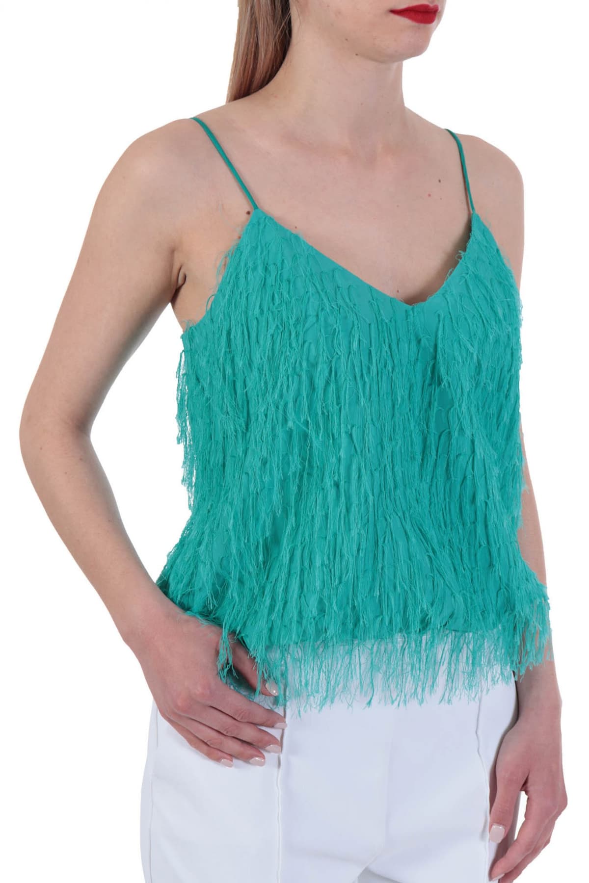 PINKO TOP SFARZOZO ΤΙΡΑΝΤΑ ΚΡΟΣΣΙΑ ΠΡΑΣΙΝΟ