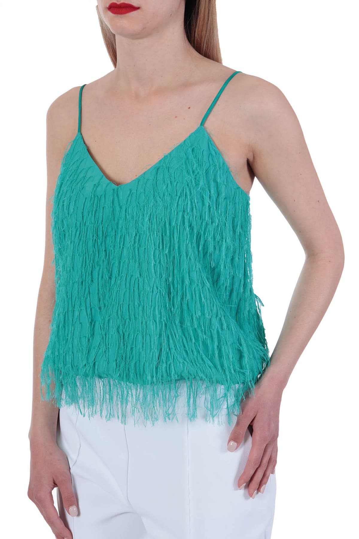 PINKO TOP SFARZOZO ΤΙΡΑΝΤΑ ΚΡΟΣΣΙΑ ΠΡΑΣΙΝΟ