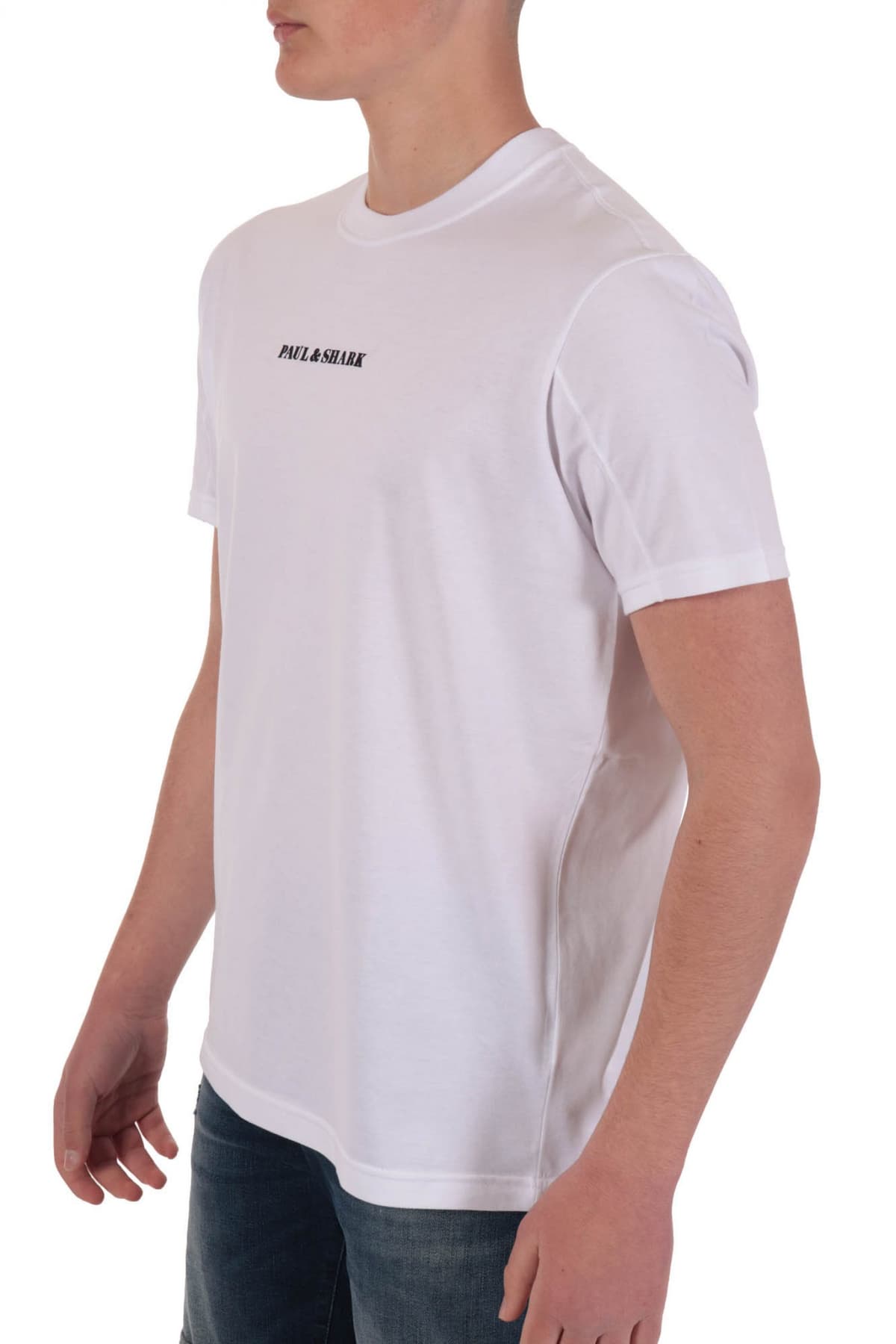 PAUL&SHARK T-SHIRT LOGO ΛΕΥΚΟ