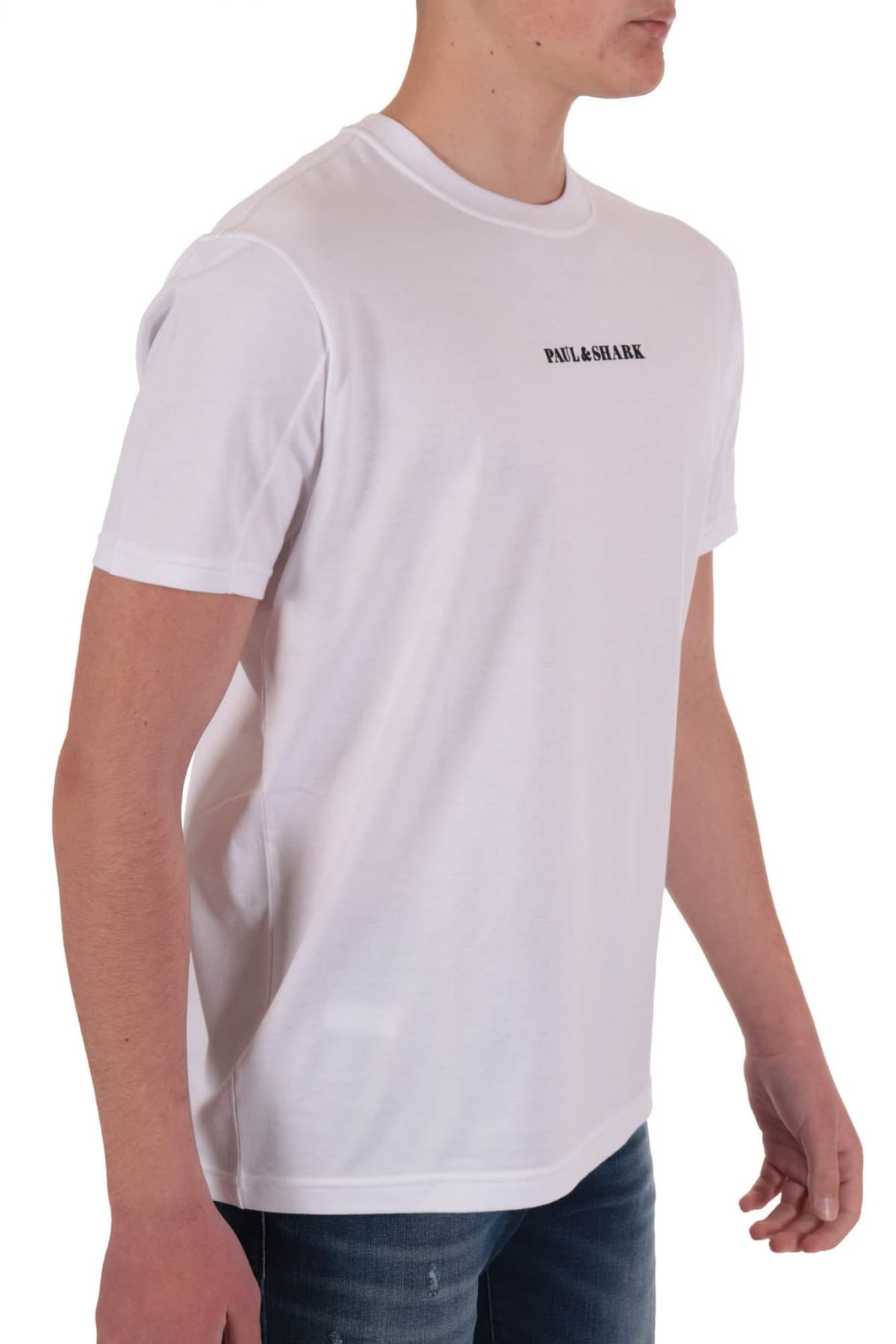 PAUL&SHARK T-SHIRT LOGO ΛΕΥΚΟ