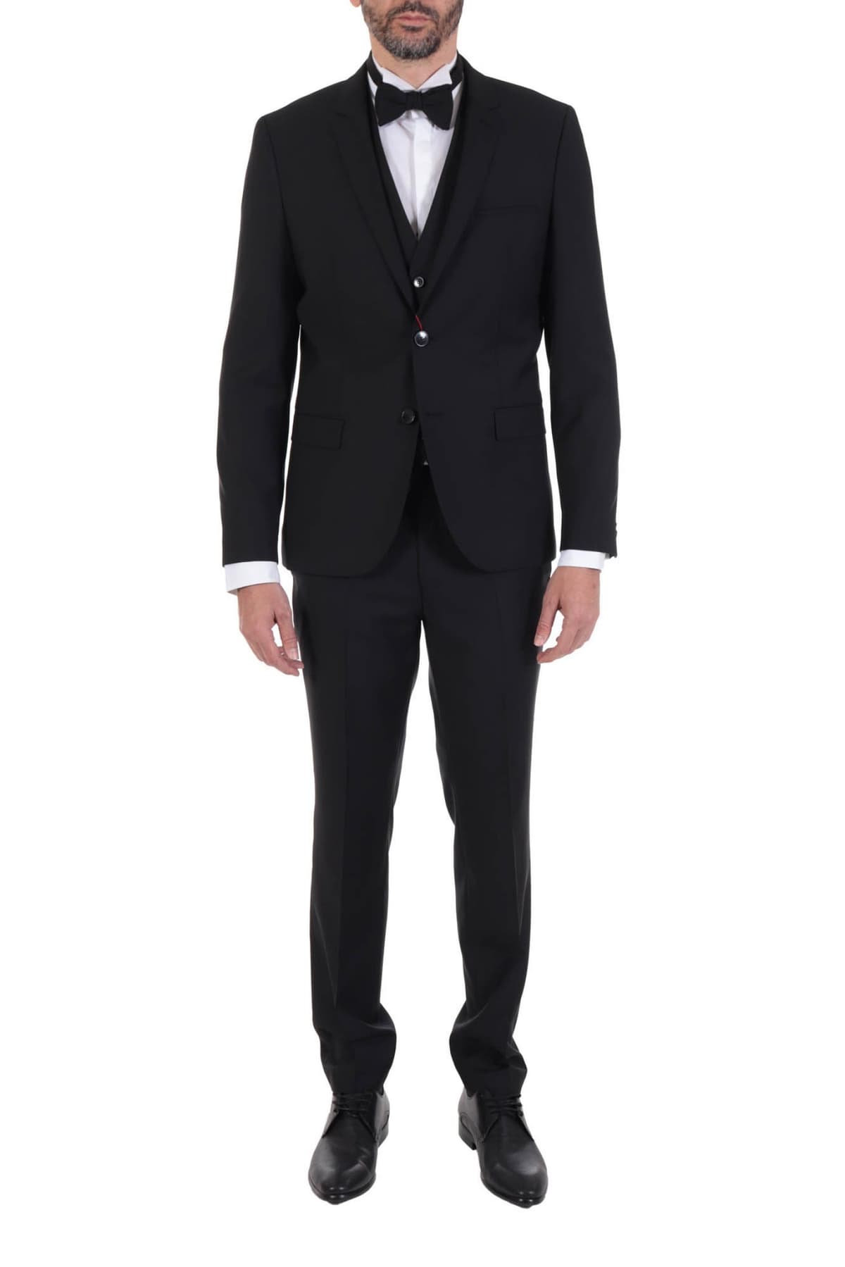 HUGO ΠΑΝΤΕΛΟΝΙ ΚΟΣΤΟΥΜΙΟΥ EXTRA SLIM FIT HESTEN204 ΜΑΥΡΟ