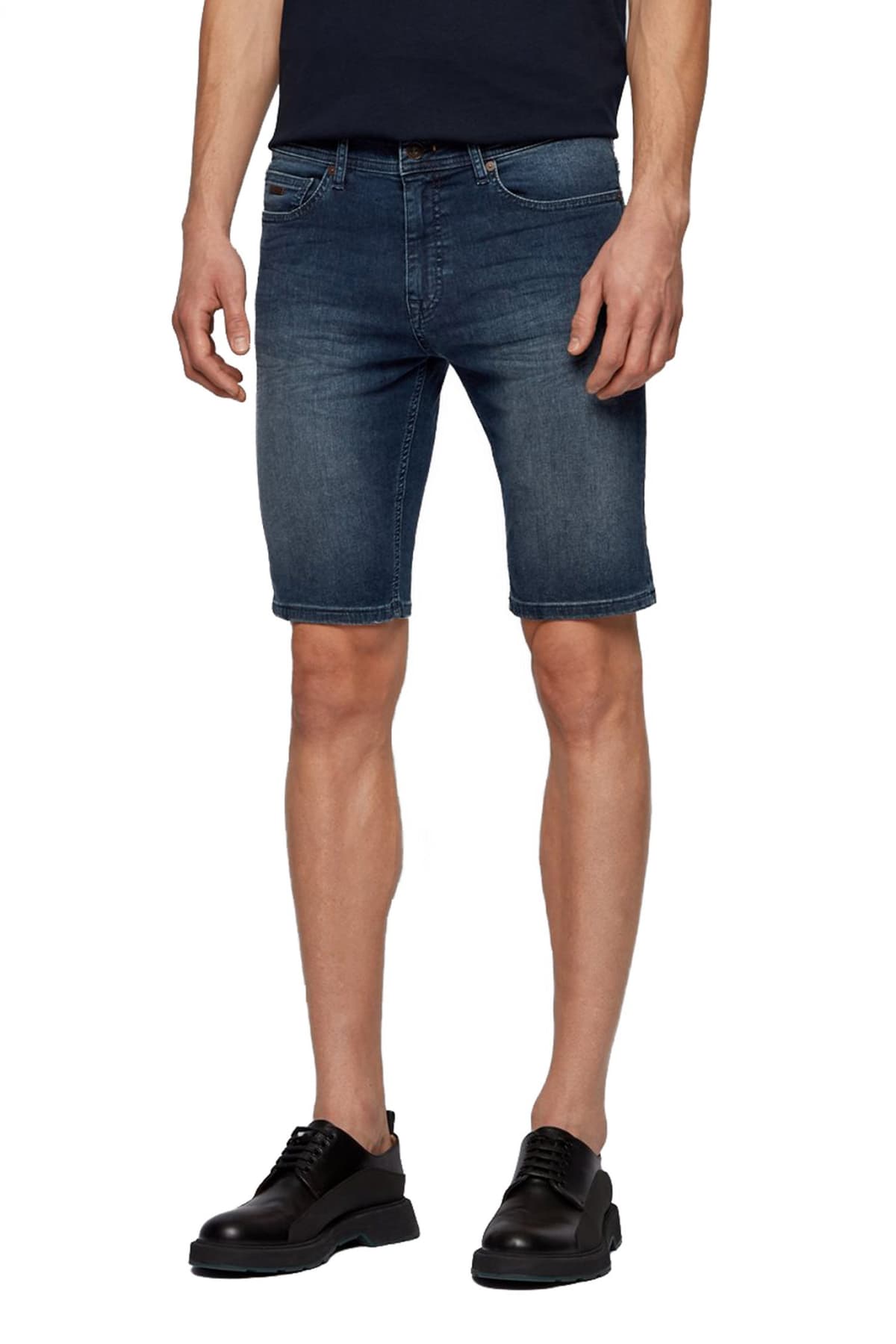 BOSS ΒΕΡΜΟΥΔΑ JEANS DELAWARE SLIM FIT ΜΠΛΕ