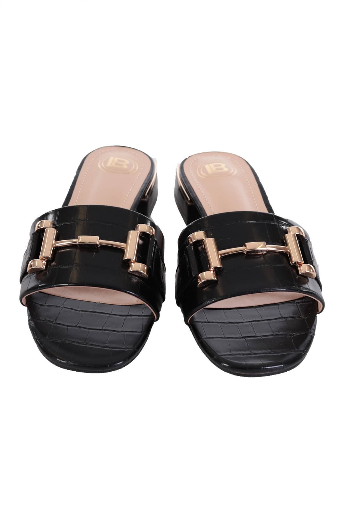 LAURA BIAGIOTTI ΠΑΠΟΥΤΣΙΑ ΠΑΝΤΟΦΛΕΣ ΚΡΟΚΟ ΜΕ ΑΓΚΡΑΦΑ ΜΑΥΡΟ