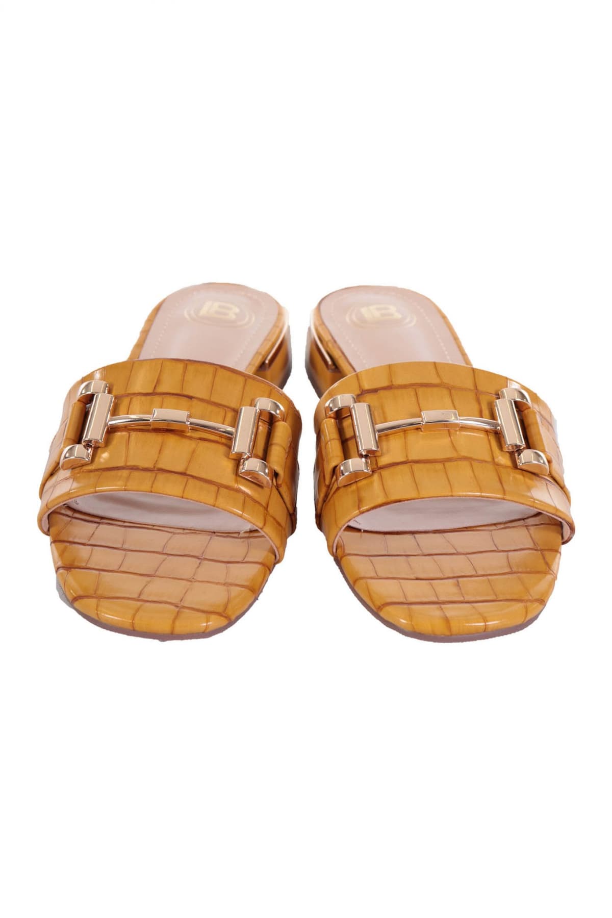 LAURA BIAGIOTTI ΠΑΠΟΥΤΣΙΑ ΠΑΝΤΟΦΛΕΣ ΚΡΟΚΟ ΜΕ ΑΓΚΡΑΦΑ ΜΟΥΣΤΑΡΔΙ