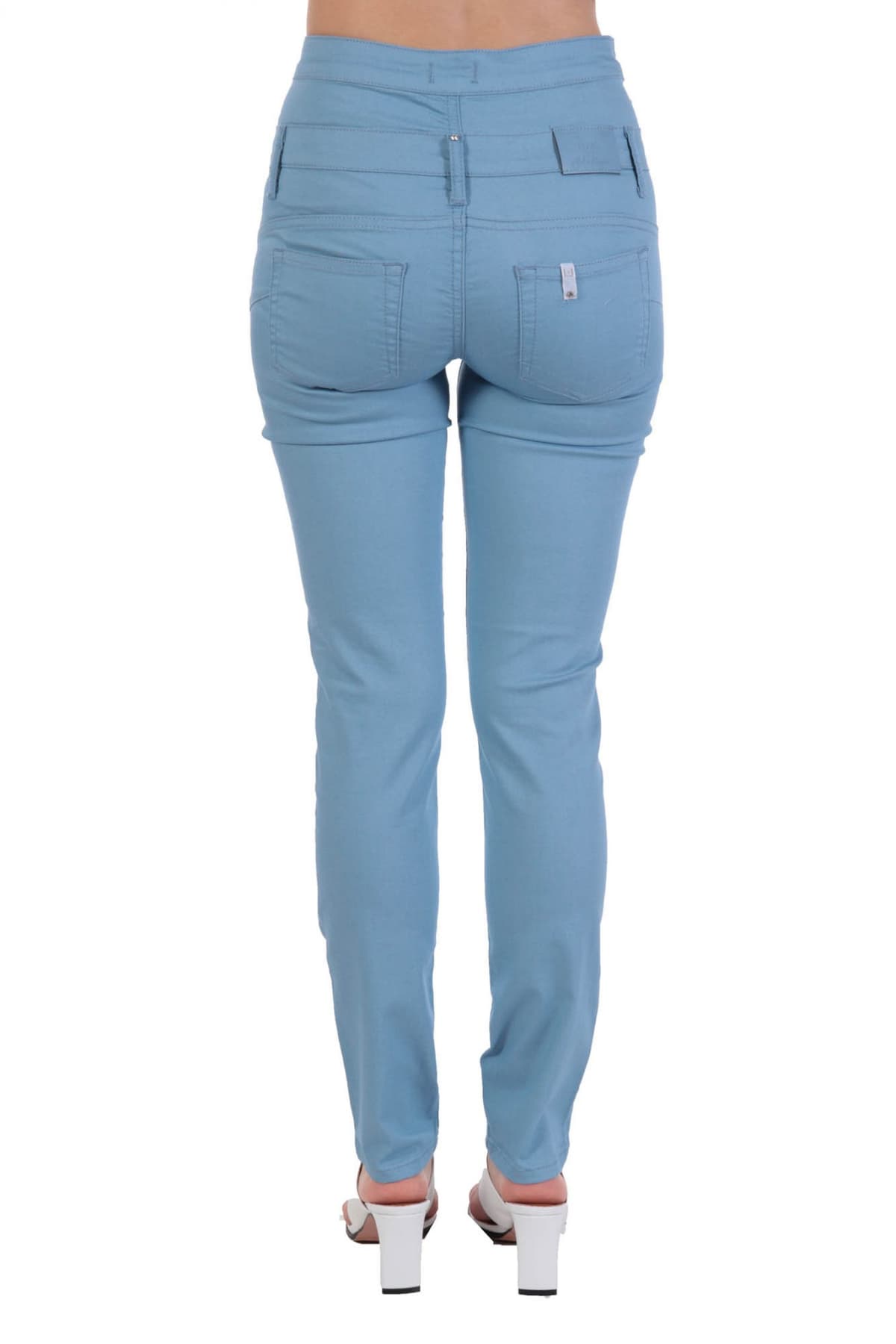 LIU-JO ΠΑΝΤΕΛΟΝΙ ΠΕΝΤΑΤΣΕΠΟ RAMPY HIGH WAIST ΚΟΥΜΠΙΑ ΓΑΛΑΖΙΟ