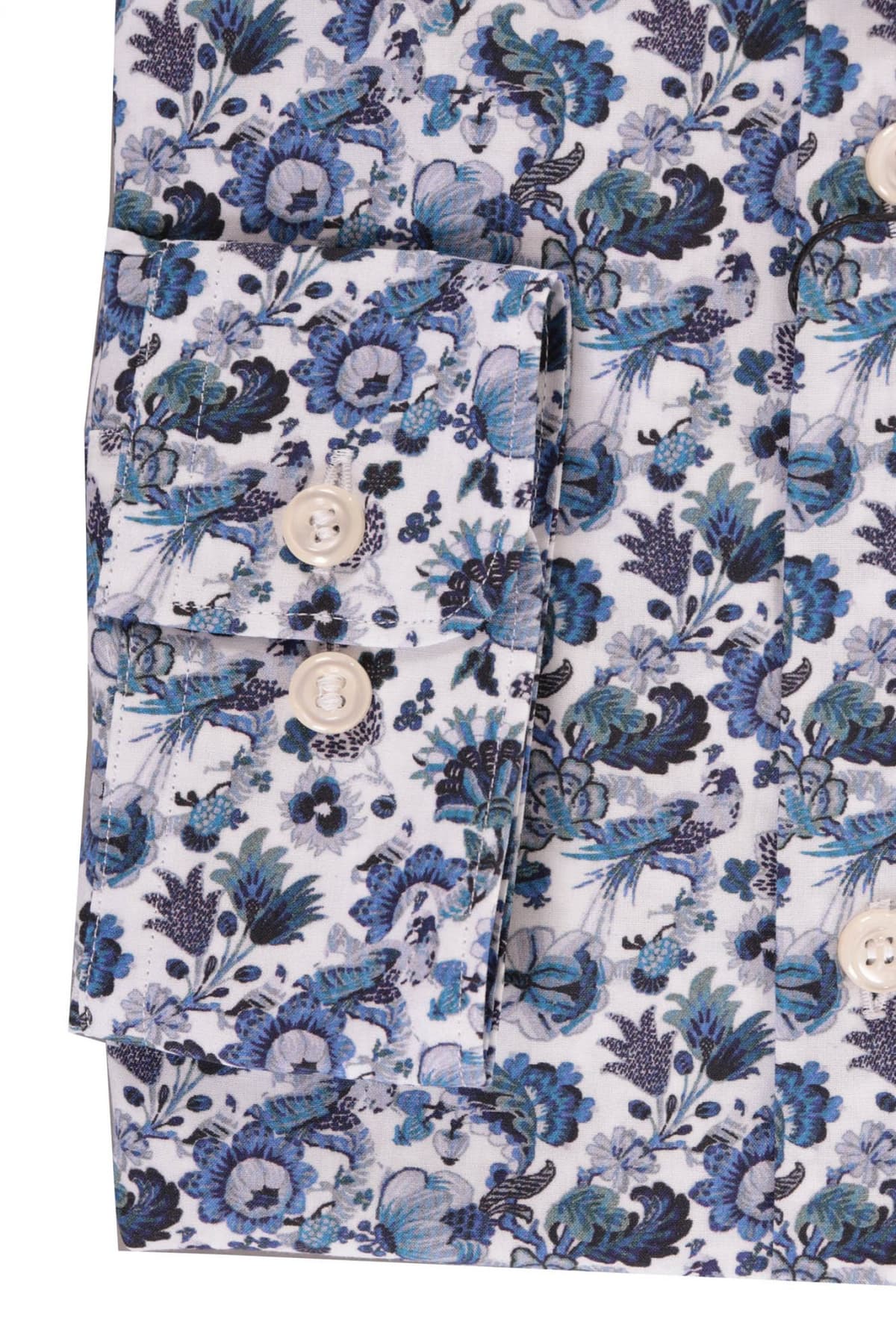 SELECTED ΠΟΥΚΑΜΙΣΟ FLORAL SLHSLIMPEN-DANNY ΜΠΛΕ