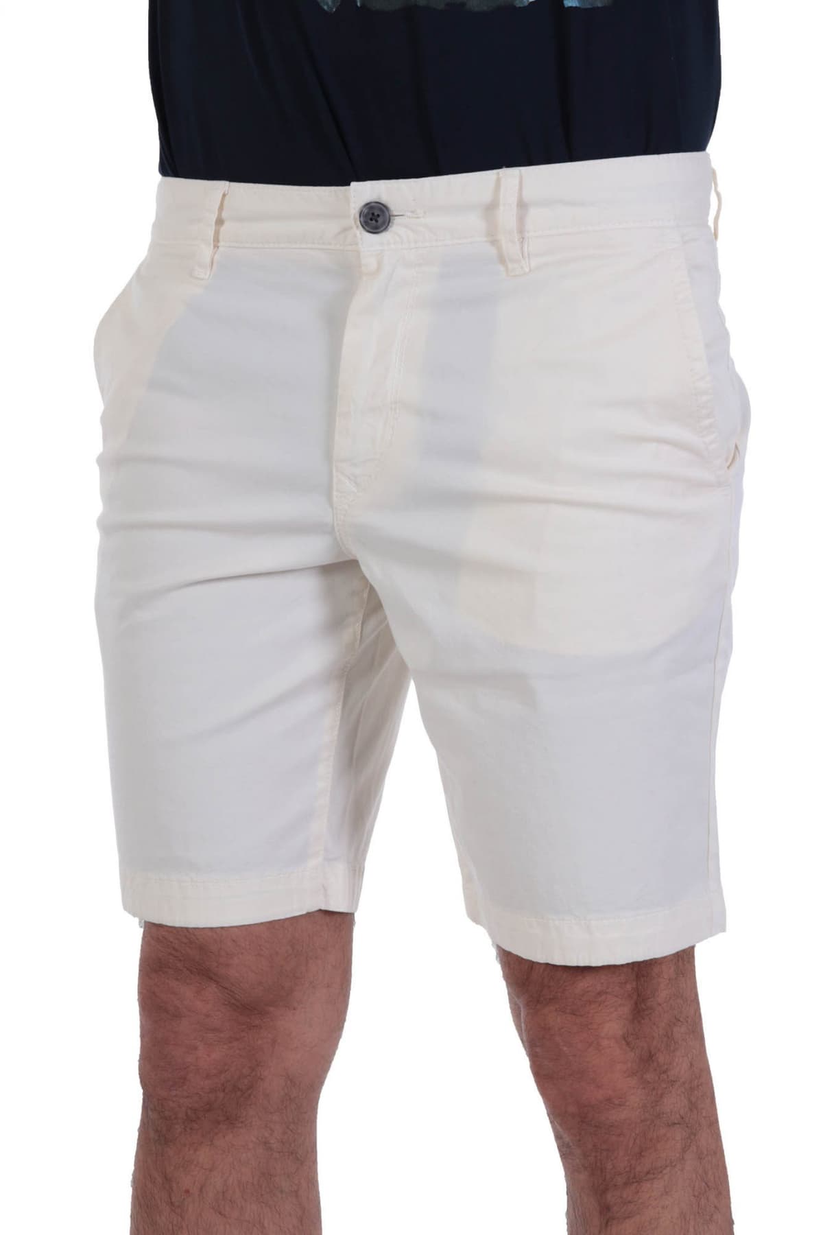 BOSS ΒΕΡΜΟΥΔΑ SCHINO SLIM FIT ΥΠΟΛΕΥΚΟ