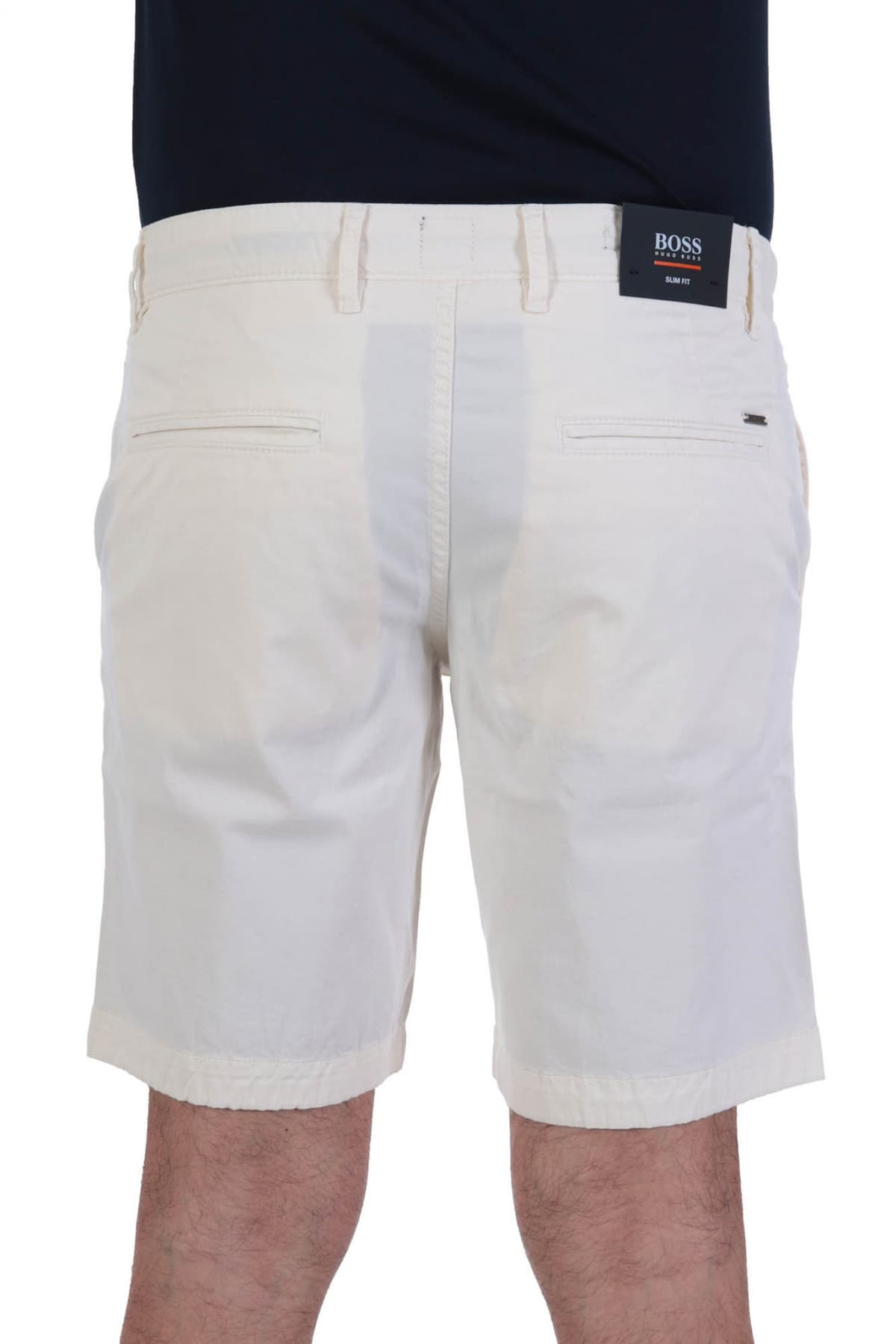 BOSS ΒΕΡΜΟΥΔΑ SCHINO SLIM FIT ΥΠΟΛΕΥΚΟ