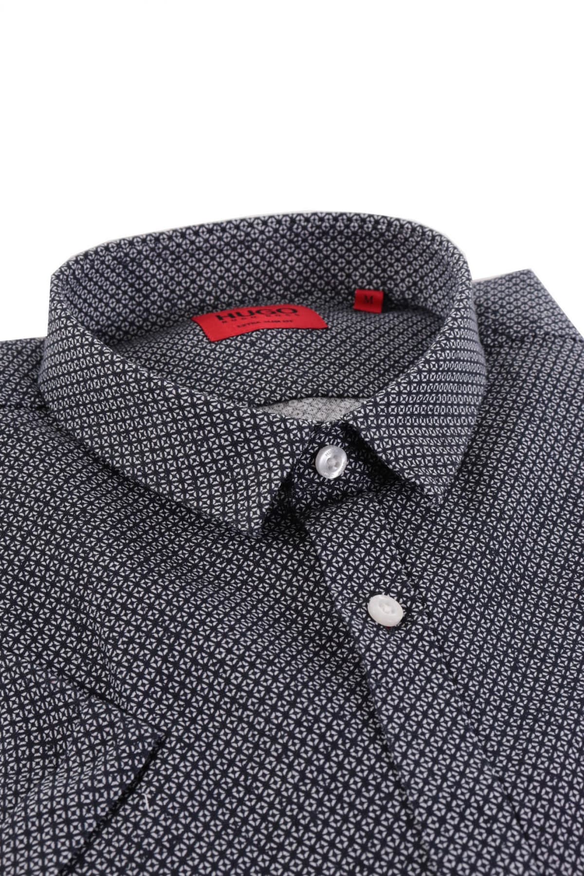 HUGO ΠΟΥΚΑΜΙΣΟ ΜΙΚΡΟΣΧΕΔΙΟ EXTRA SLIM FIT EMPSON-W ΜΠΛΕ