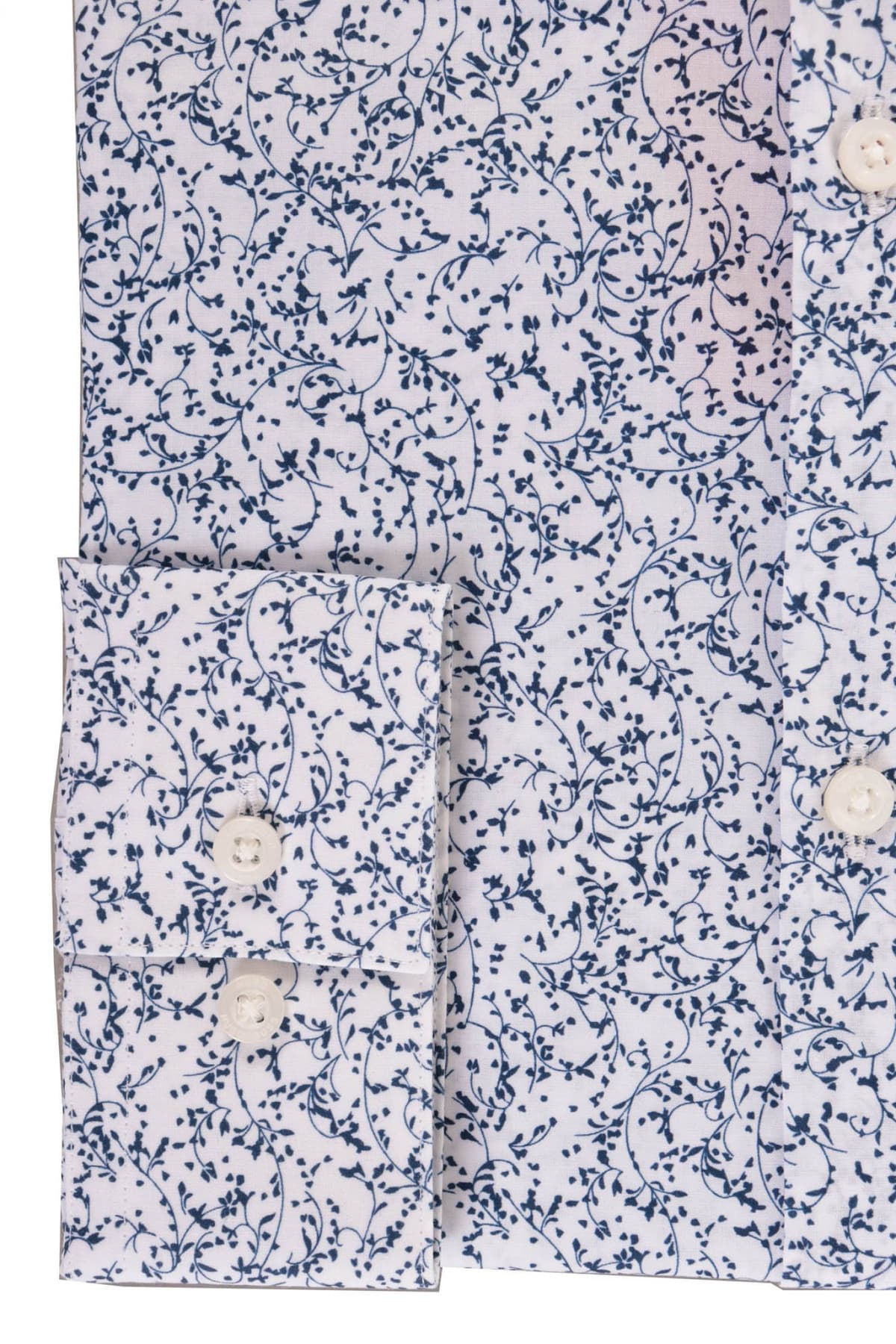 HUGO ΠΟΥΚΑΜΙΣΟ ALL OVER PRINT EXTRA SLIM FIT ERONDO ΜΠΛΕ-ΛΕΥΚΟ