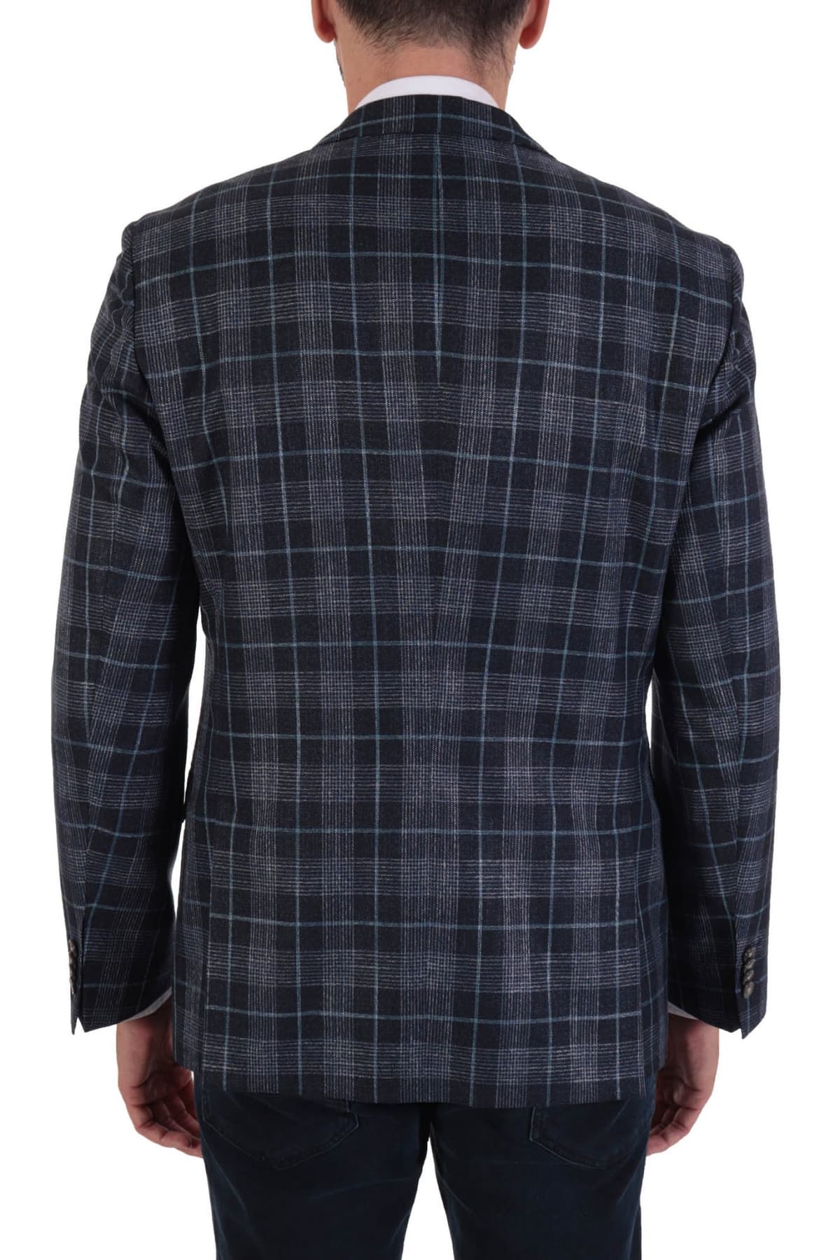 BOSS ΣΑΚΑΚΙ HARTLAY2 SLIM FIT SOFT CONSTRUCTED ΚΑΡΩ ΜΠΛΕ