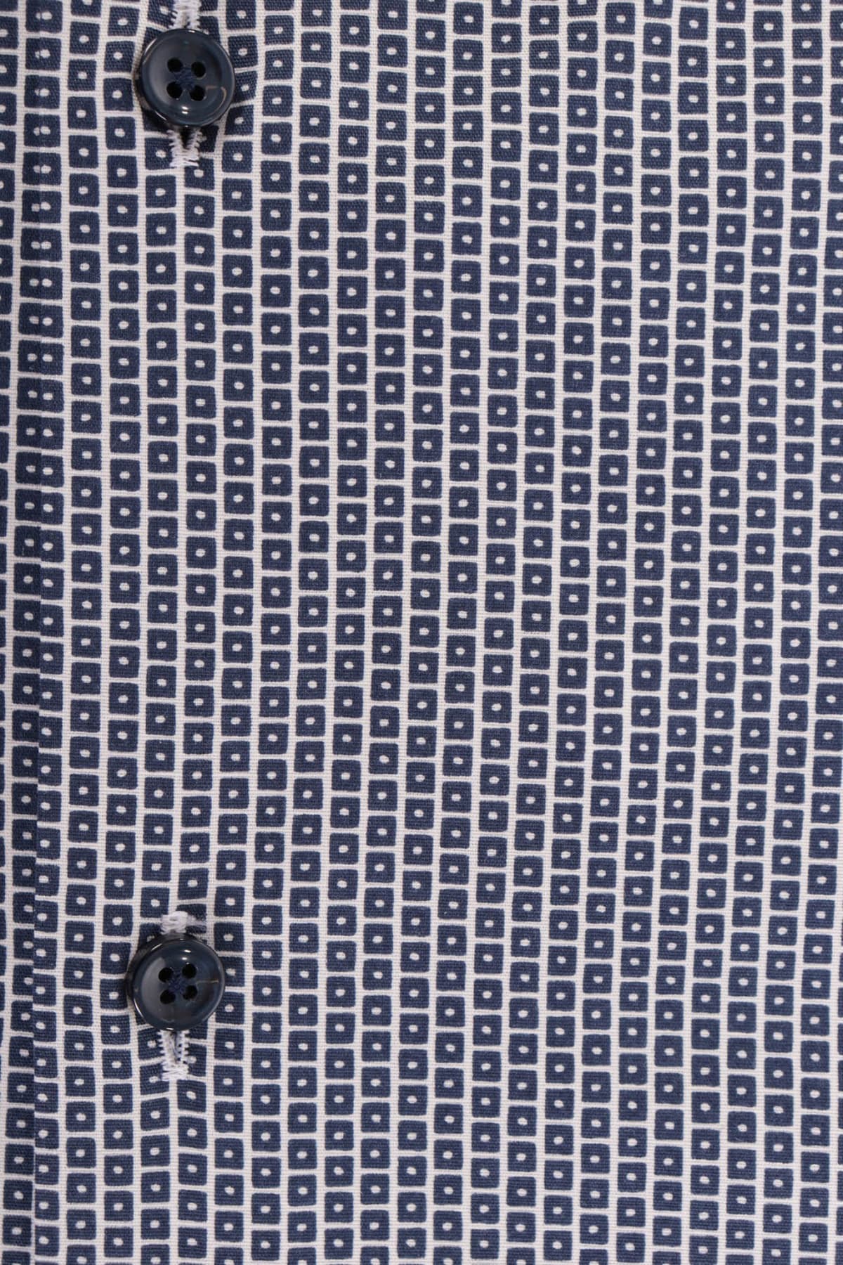 BOSS ΠΟΥΚΑΜΙΣΟ TRAVELER ΜΙΚΡΟΣΧΕΔΙΟ ISKO SLIM FIT ΜΠΛΕ