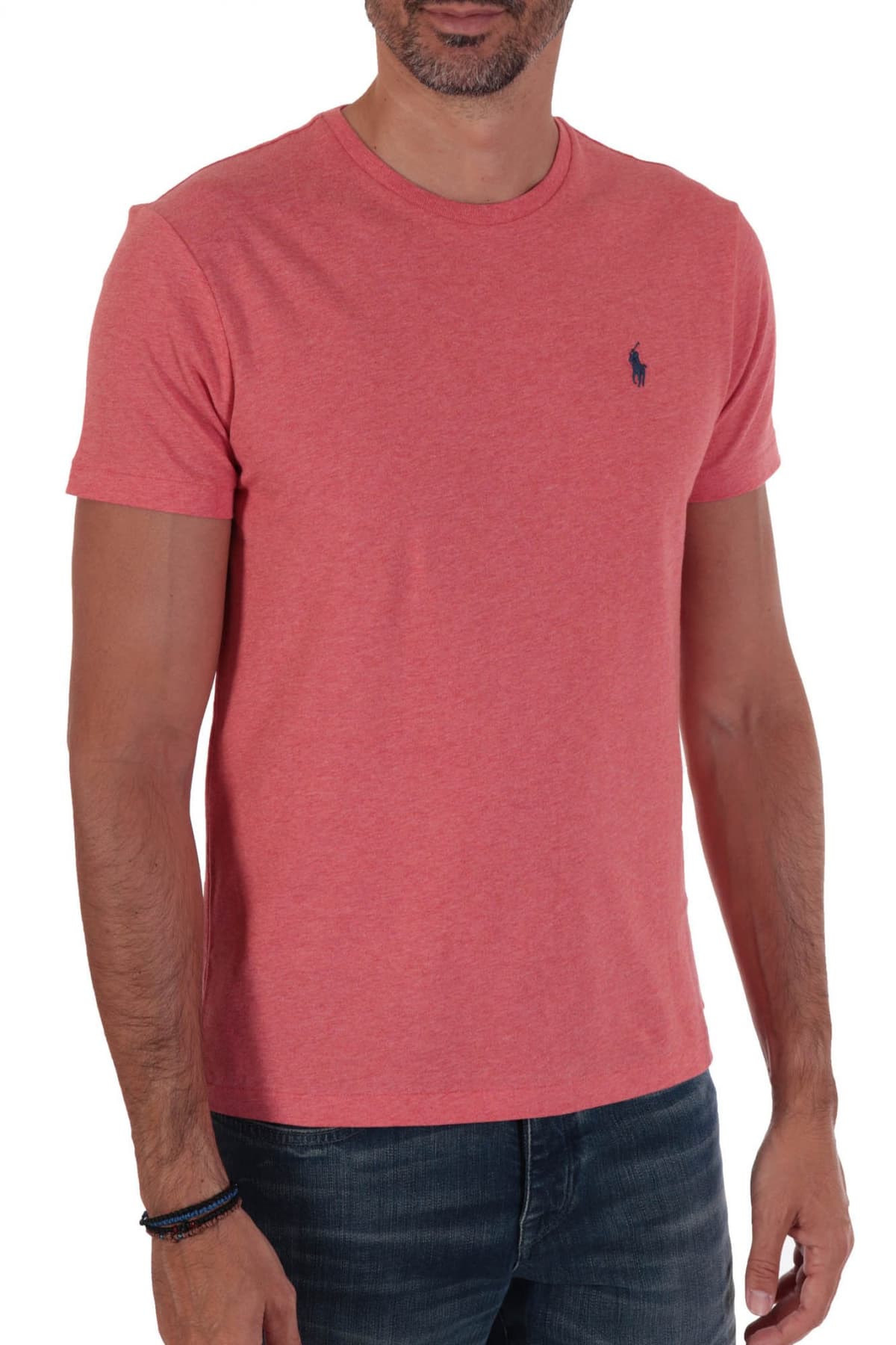 RALPH LAUREN T-SHIRT LOGO CUSTOM SLIM FIT ΡΟΔΙ