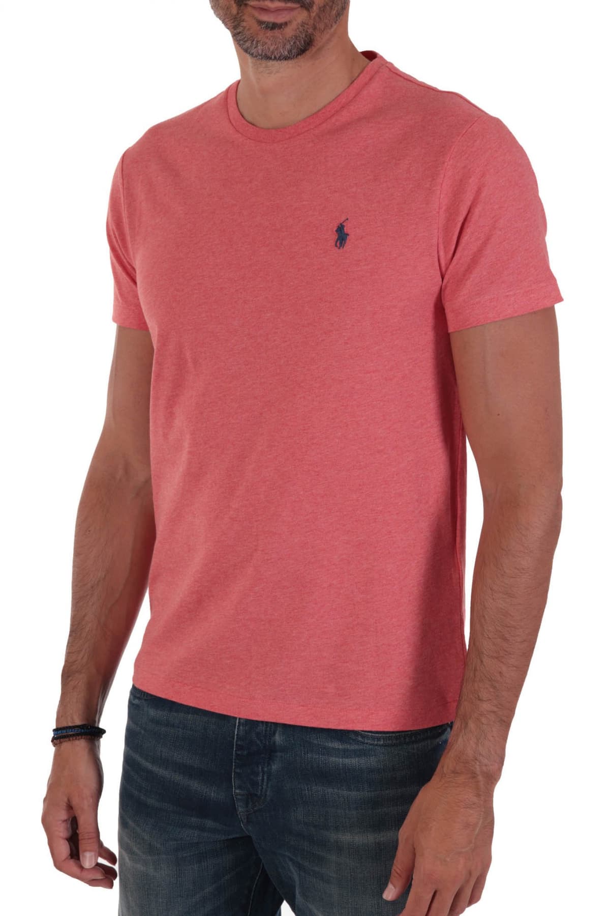 RALPH LAUREN T-SHIRT LOGO CUSTOM SLIM FIT ΡΟΔΙ