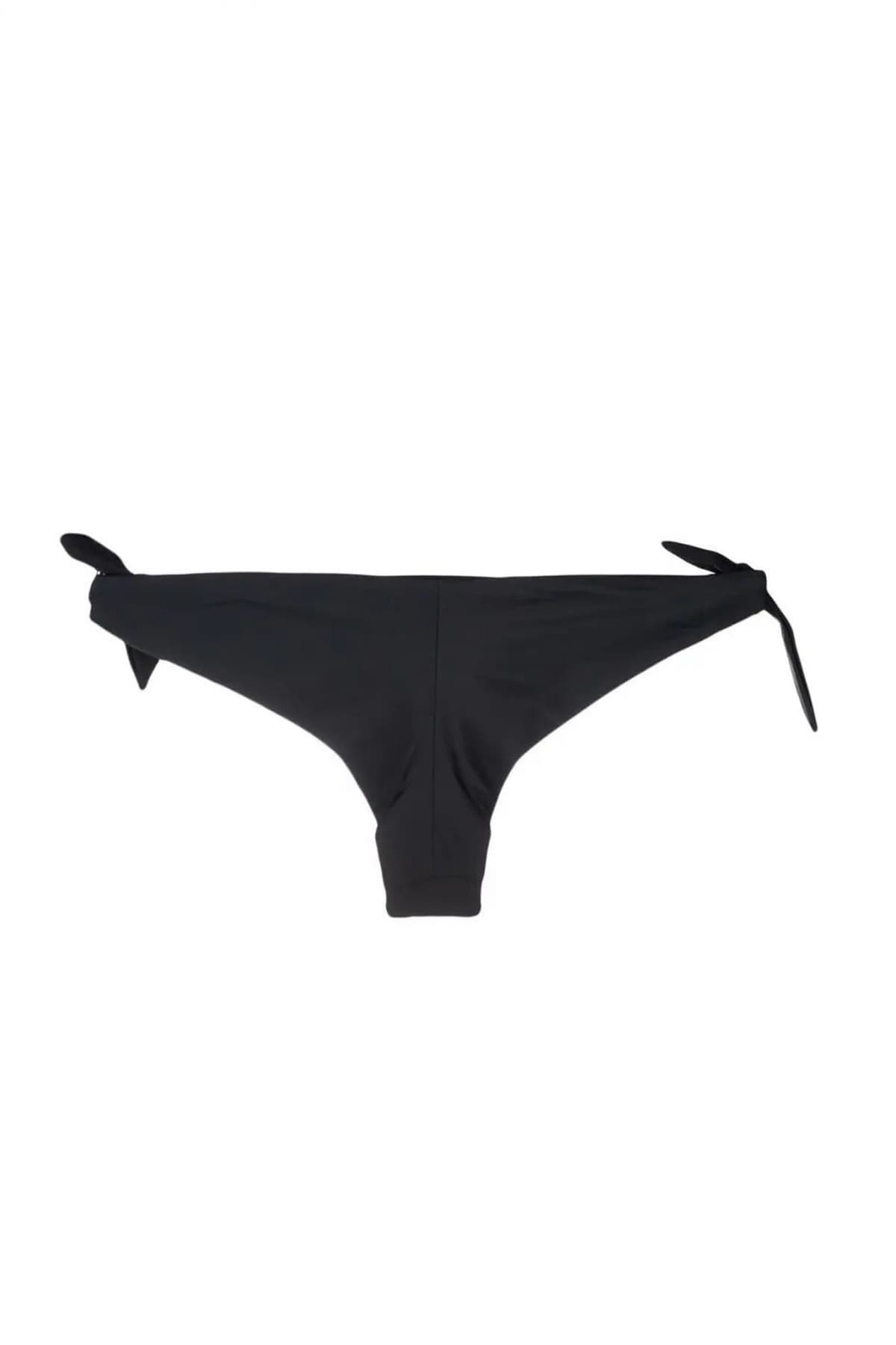 KARL LAGERFELD BEACHWEAR ΜΑΓΙΩ ΜΠΙΚΙΝI BOTTOM METALLIC LOGO ΜΑΥΡΟ