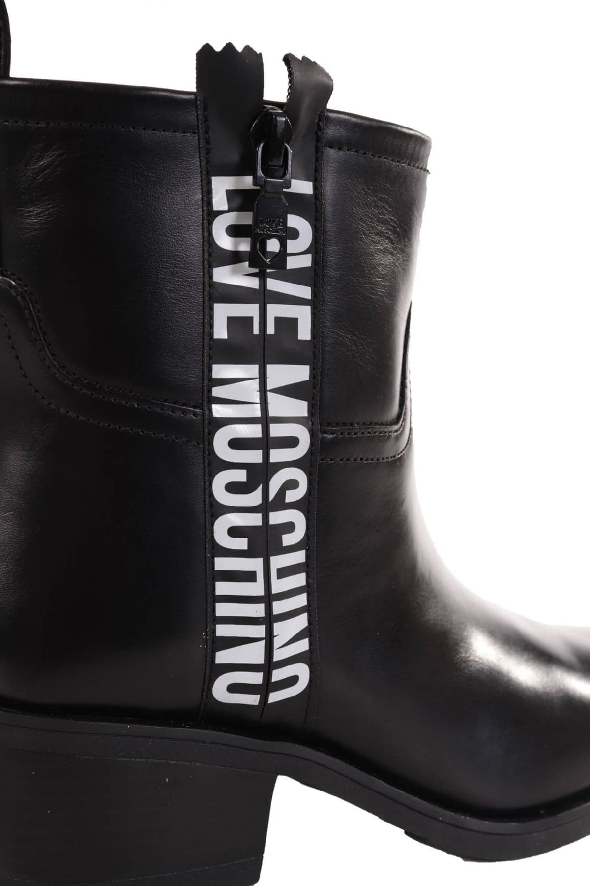 LOVE MOSCHINO ΠΑΠΟΥΤΣΙΑ ΜΠΟΤΑΚΙΑ SCA.NOD.TEXAN050 NAPPA ΜΑΥΡΟ