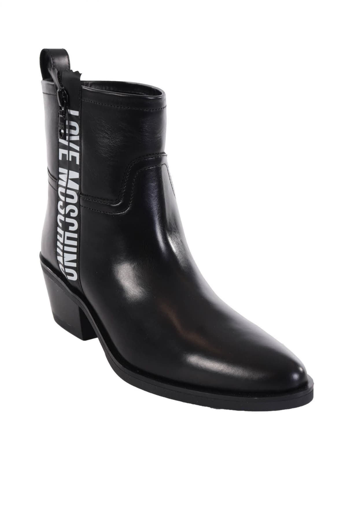 LOVE MOSCHINO ΠΑΠΟΥΤΣΙΑ ΜΠΟΤΑΚΙΑ SCA.NOD.TEXAN050 NAPPA ΜΑΥΡΟ