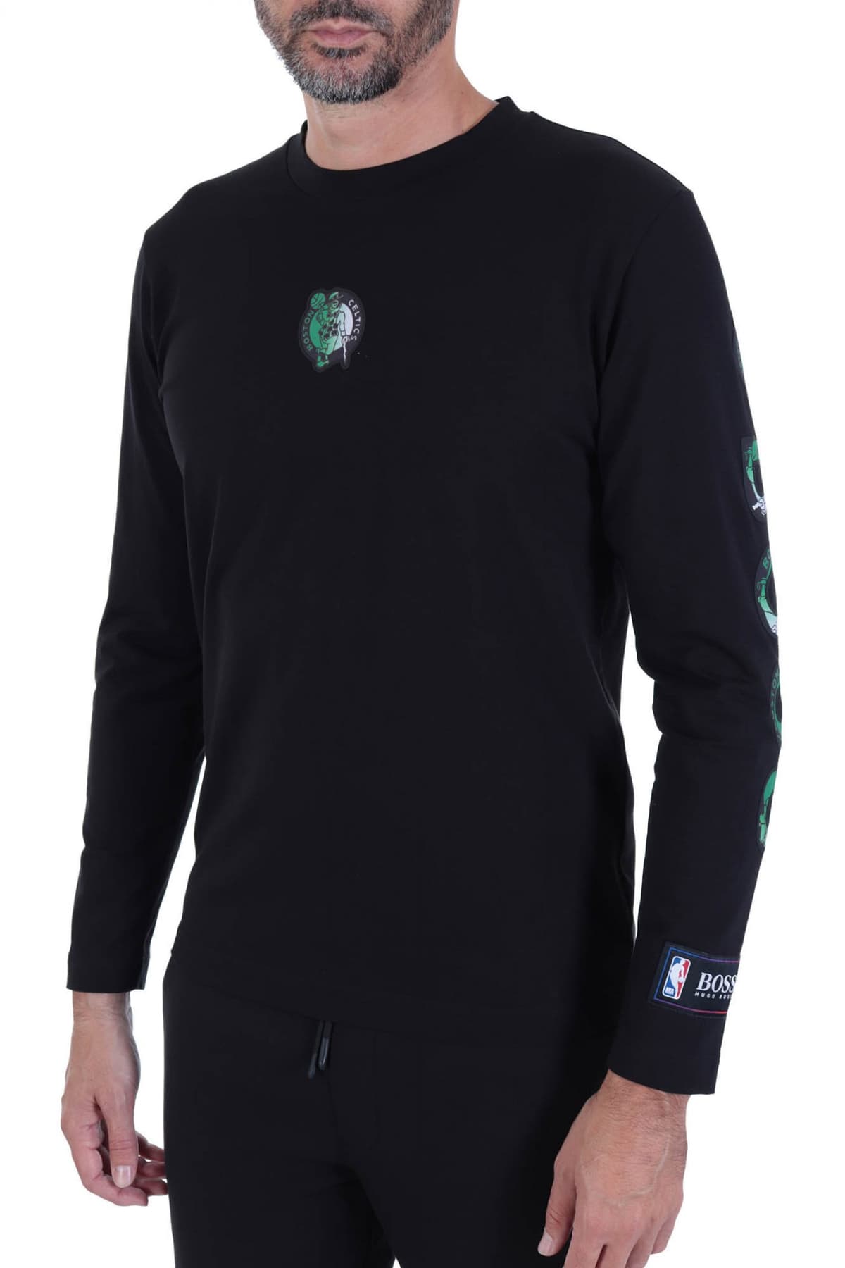 BOSS T-SHIRT THREESIXTY_2 NBA CAPSULE BOSTON CELTICS ΜΑΥΡΟ