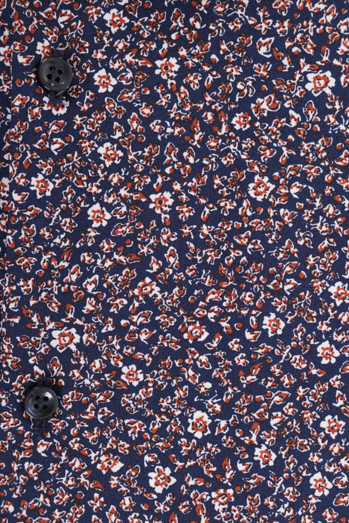 HUGO ΠΟΥΚΑΜΙΣΟ KASON SLIM FIT FLORAL ΚΑΦΕ-ΜΠΛΕ