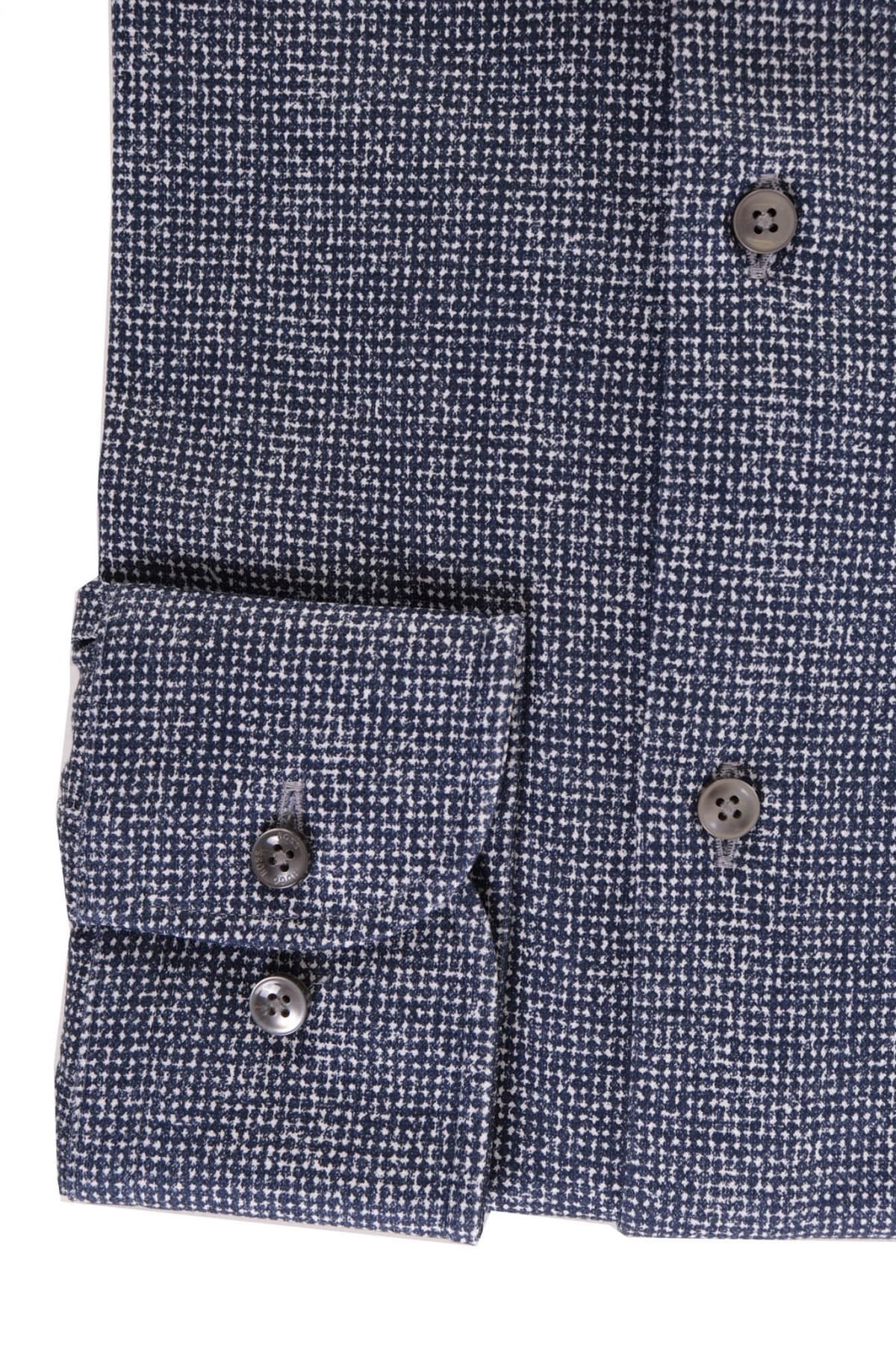 BOSS ΠΟΥΚΑΜΙΣΟ ΜΙΚΡΟΣΧΕΔΙΟ JERSEY H-HANK-SPREAD-214 ΜΠΛΕ