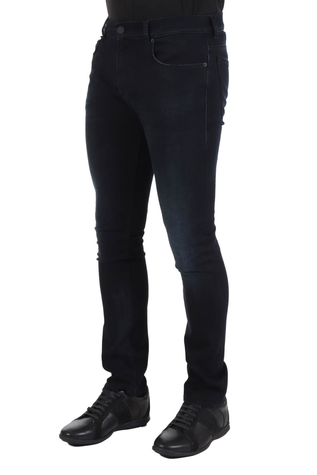 TRUSSARDI JEANS ΠΑΝΤΕΛΟΝΙ JEANS 370 ΕXTRA SLIM FIT ΜΠΛΕ