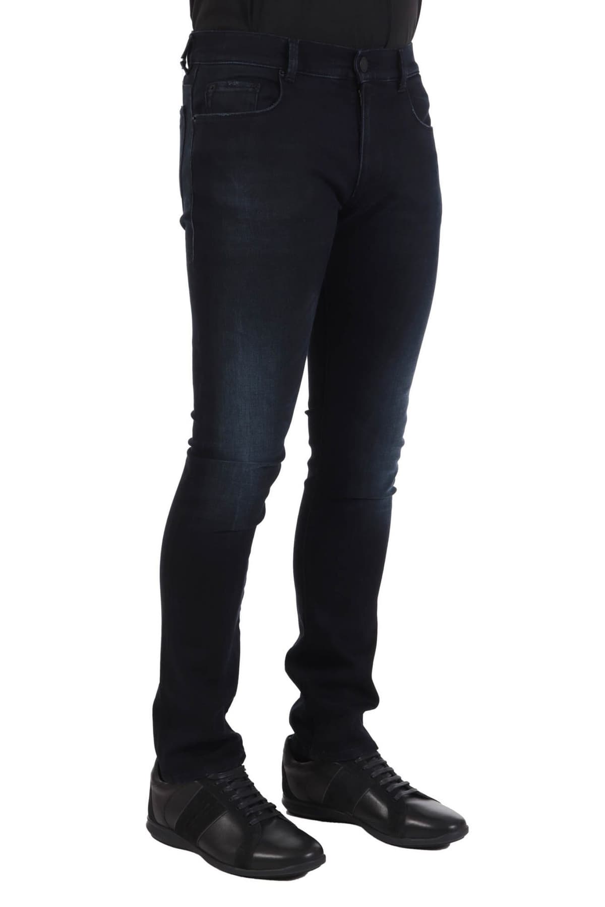 TRUSSARDI JEANS ΠΑΝΤΕΛΟΝΙ JEANS 370 ΕXTRA SLIM FIT ΜΠΛΕ