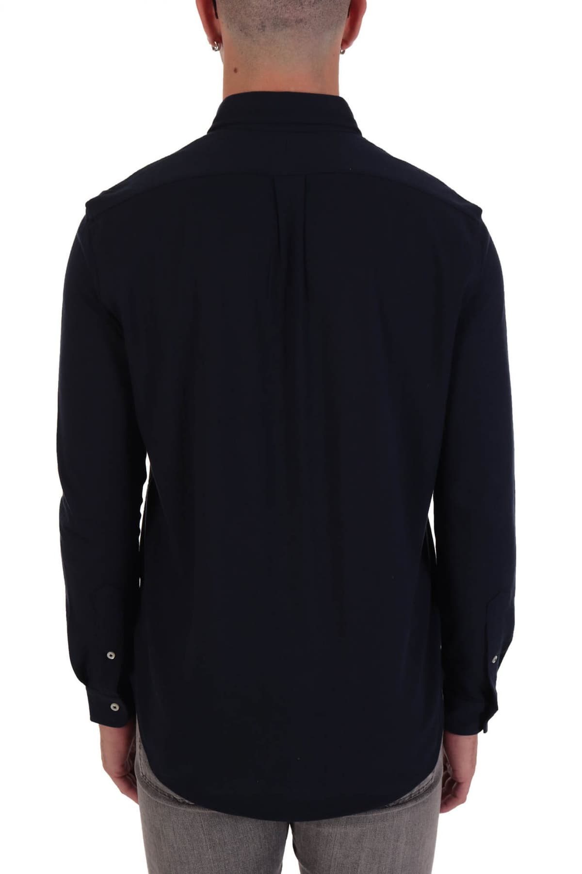 RALPH LAUREN ΠΟΥΚΑΜΙΣΟ PIQUET FEATHERWEIGHT MESH BUTTON DOWN BSR ΜΠΛΕ