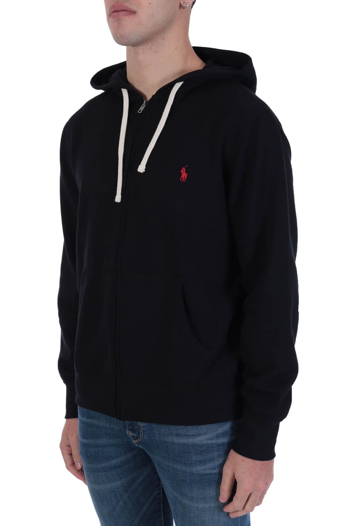 RALPH LAUREN ΦΟΥΤΕΡ ZIPHOOD ΜΑΥΡΟ