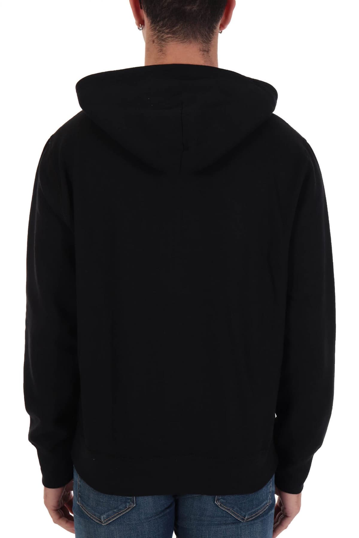 RALPH LAUREN ΦΟΥΤΕΡ ZIPHOOD ΜΑΥΡΟ