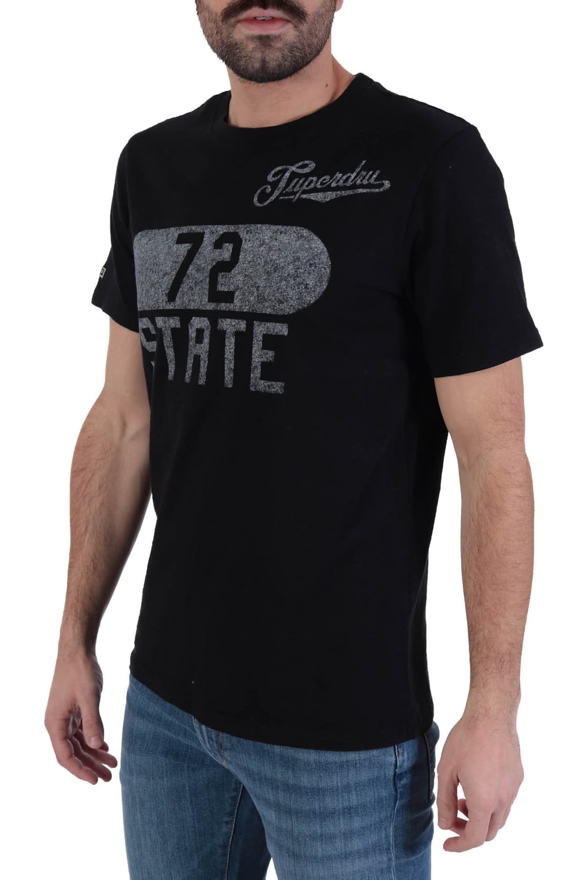 SUPERDRY T-SHIRT BLACK OUT TEE ΜΑΥΡΟ