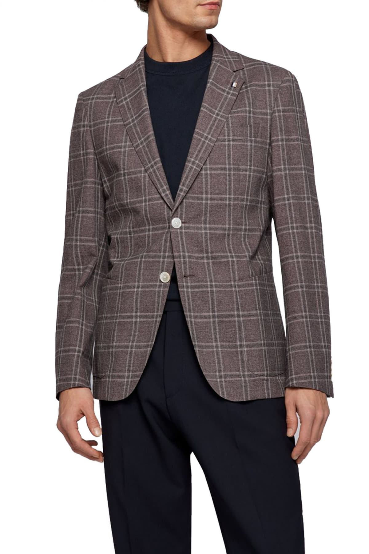 BOSS ΣΑΚΑΚΙ ΚΑΡΩ SLIM FIT C-HANRY-222 GUABELLO 1815 ΜΠΟΡΝΤΩ-ΓΚΡΙ