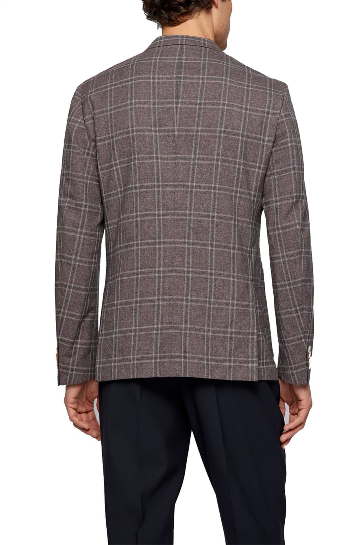 BOSS ΣΑΚΑΚΙ ΚΑΡΩ SLIM FIT C-HANRY-222 GUABELLO 1815 ΜΠΟΡΝΤΩ-ΓΚΡΙ