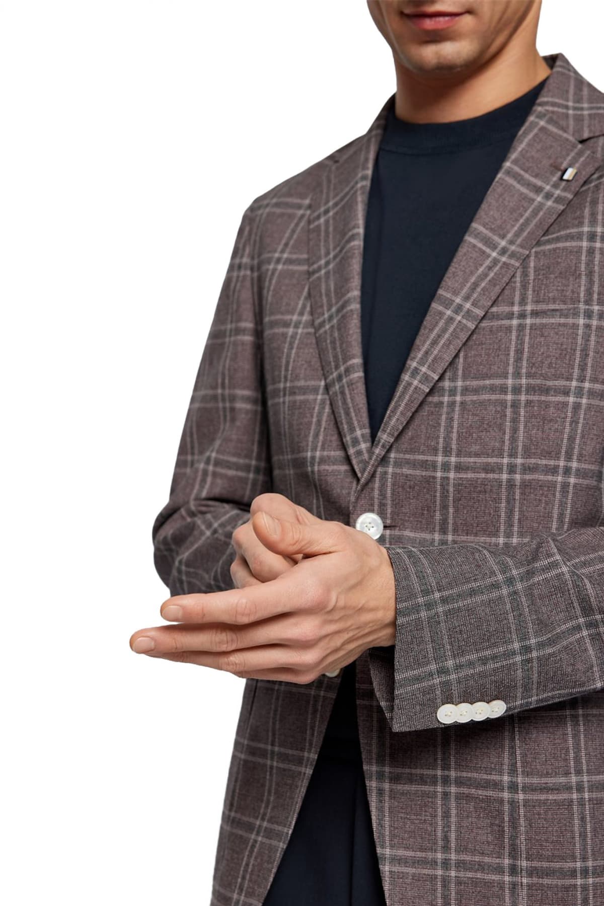 BOSS ΣΑΚΑΚΙ ΚΑΡΩ SLIM FIT C-HANRY-222 GUABELLO 1815 ΜΠΟΡΝΤΩ-ΓΚΡΙ