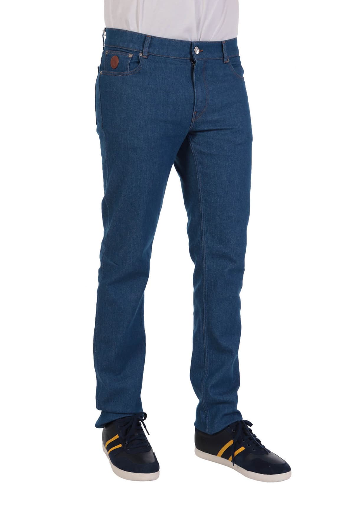 TRUSSARDI JEANS ΠΑΝΤΕΛΟΝΙ JΕΑΝS 370 CLOSE SLIM TAPERED FIT ΜΠΛΕ