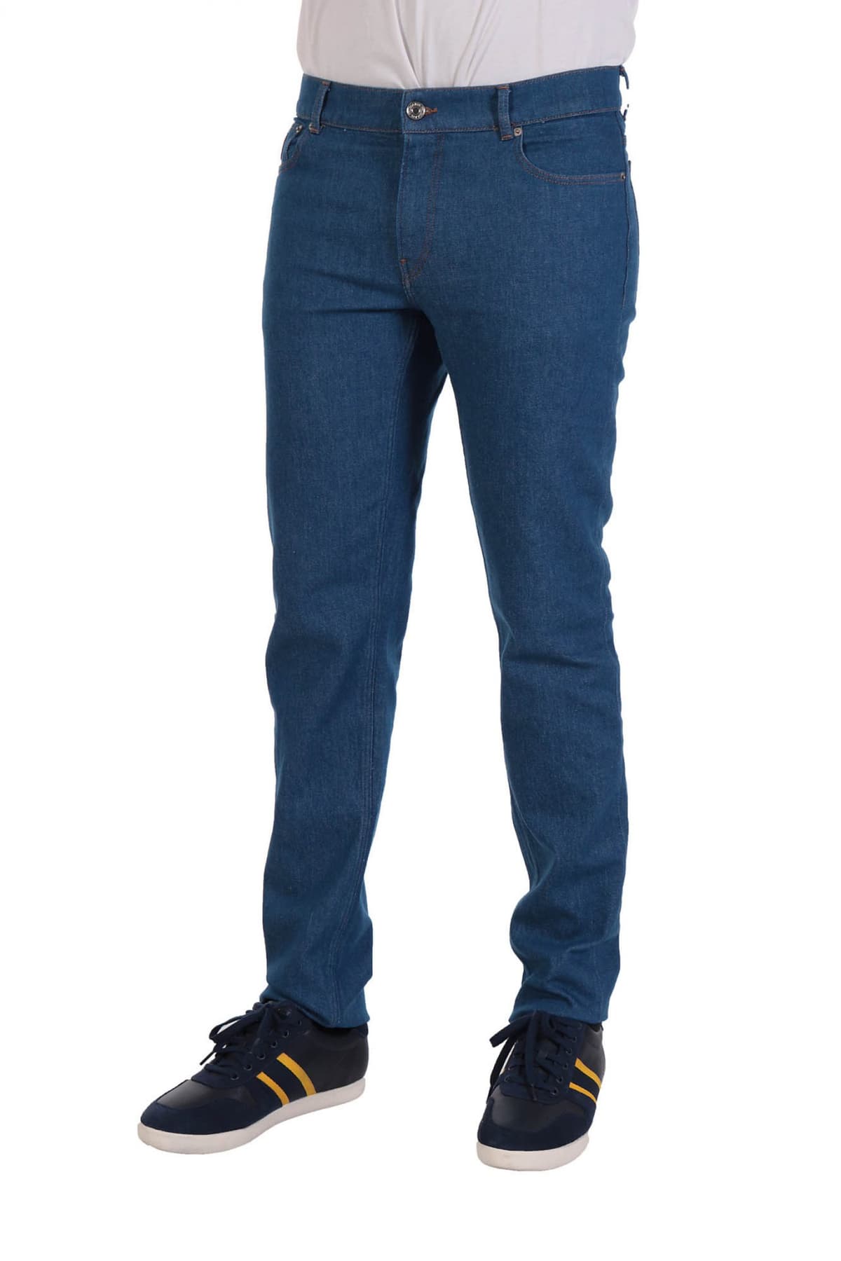 TRUSSARDI JEANS ΠΑΝΤΕΛΟΝΙ JΕΑΝS 370 CLOSE SLIM TAPERED FIT ΜΠΛΕ