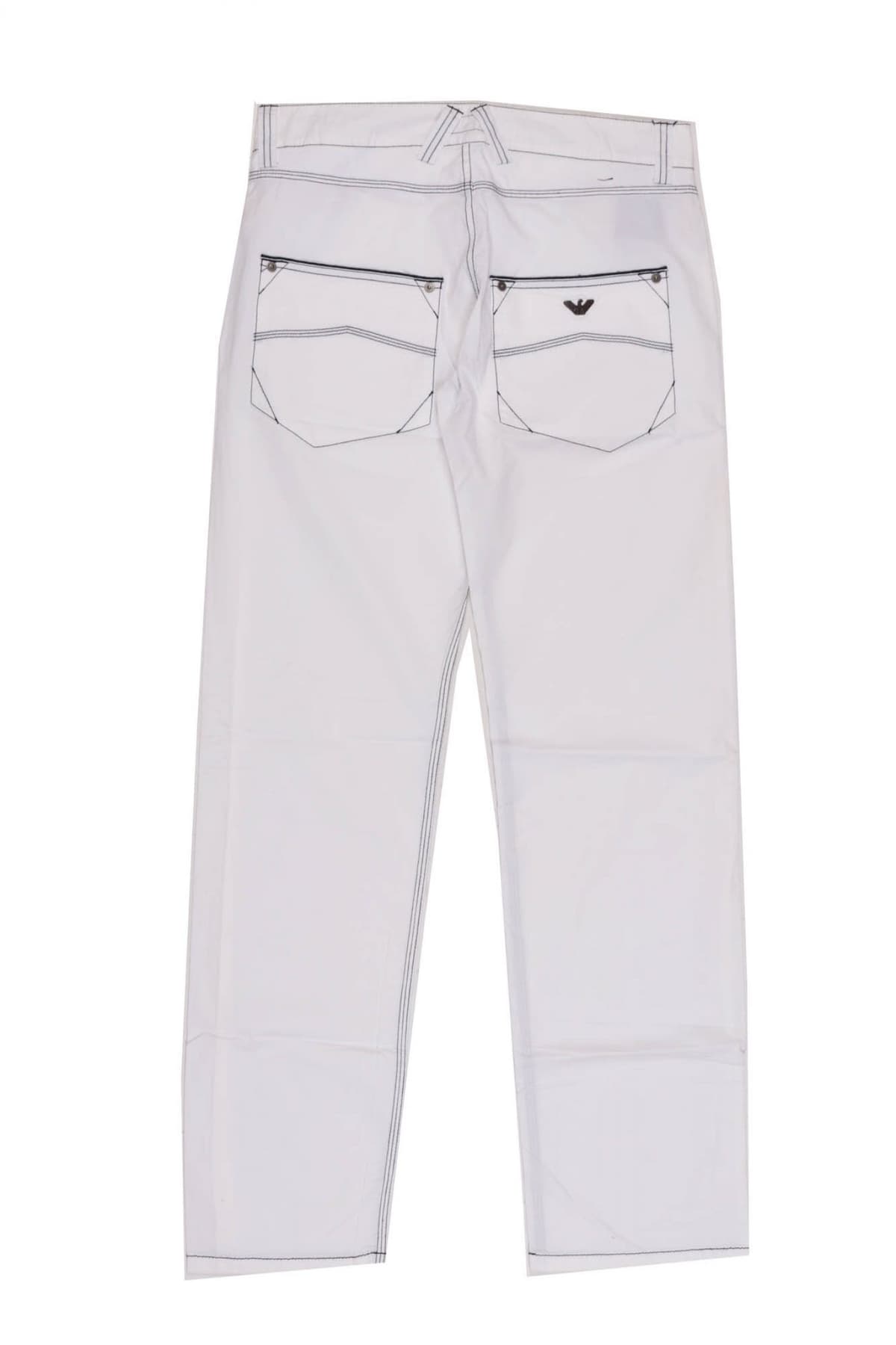 ARMANI JEANS ΠΑΝΤΕΛΟΝΙ ΜΠΛΕ ΡΑΦΗ ΛΕΥΚΟ