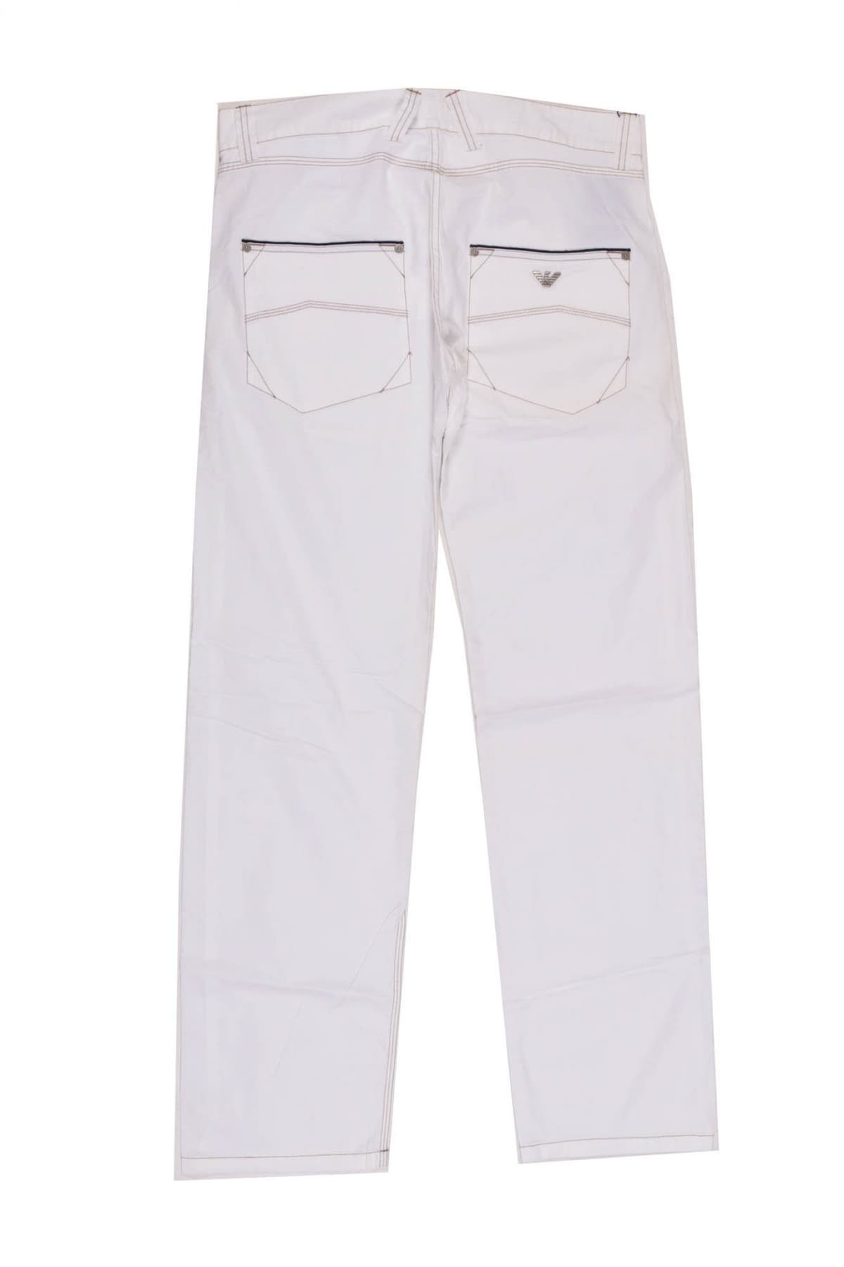 ARMANI JEANS ΠΑΝΤΕΛΟΝΙ ΧΡΥΣΗ ΡΑΦΗ ΛΕΥΚΟ