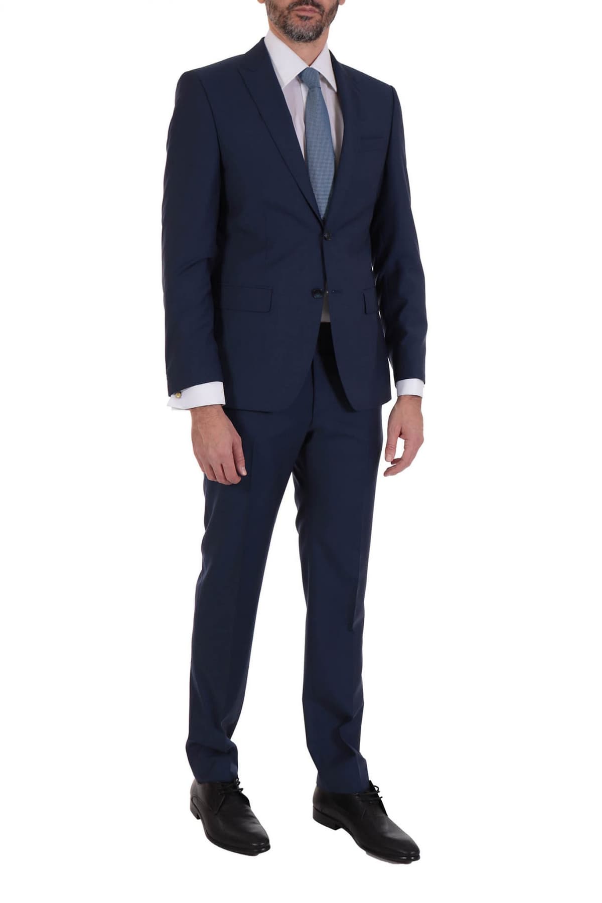 DANIEL HECHTER ΚΟΣΤΟΥΜΙ ΔΙΚΟΥΜΠΟ PEAK LAPEL MODERN FIT ΜΠΛΕ