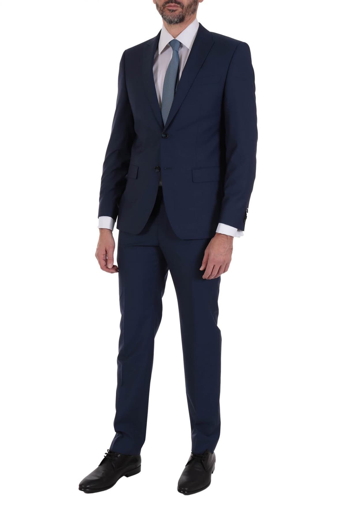 DANIEL HECHTER ΚΟΣΤΟΥΜΙ ΔΙΚΟΥΜΠΟ PEAK LAPEL MODERN FIT ΜΠΛΕ