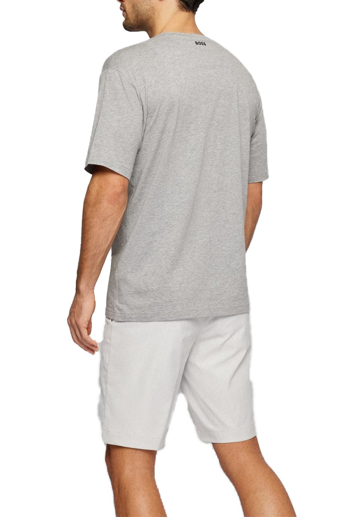 BOSS ATHLEISURE T-SHIRT TEE 1 ΓΚΡΙ