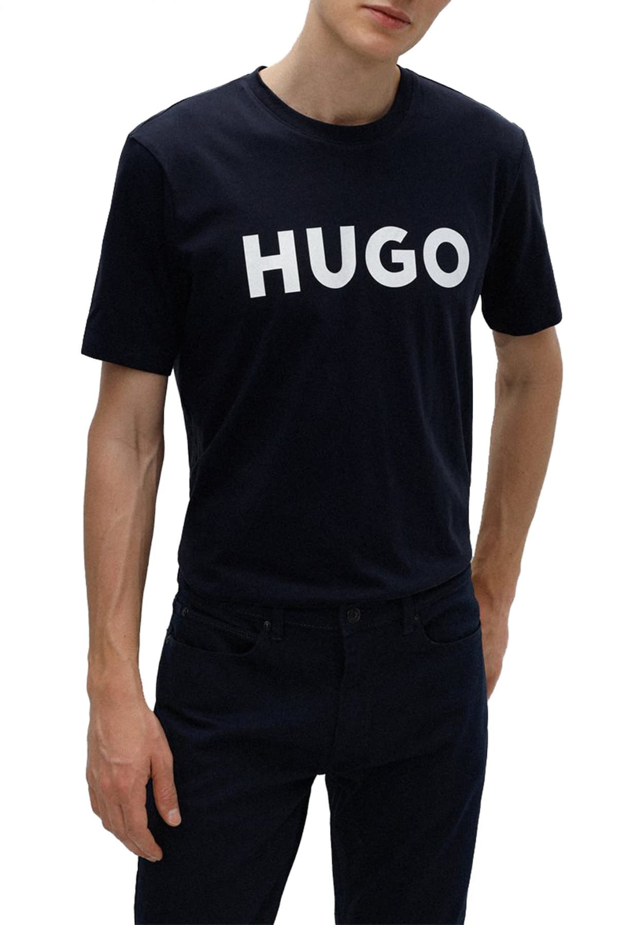 HUGO T-SHIRT DULIVIO ΜΠΛΕ
