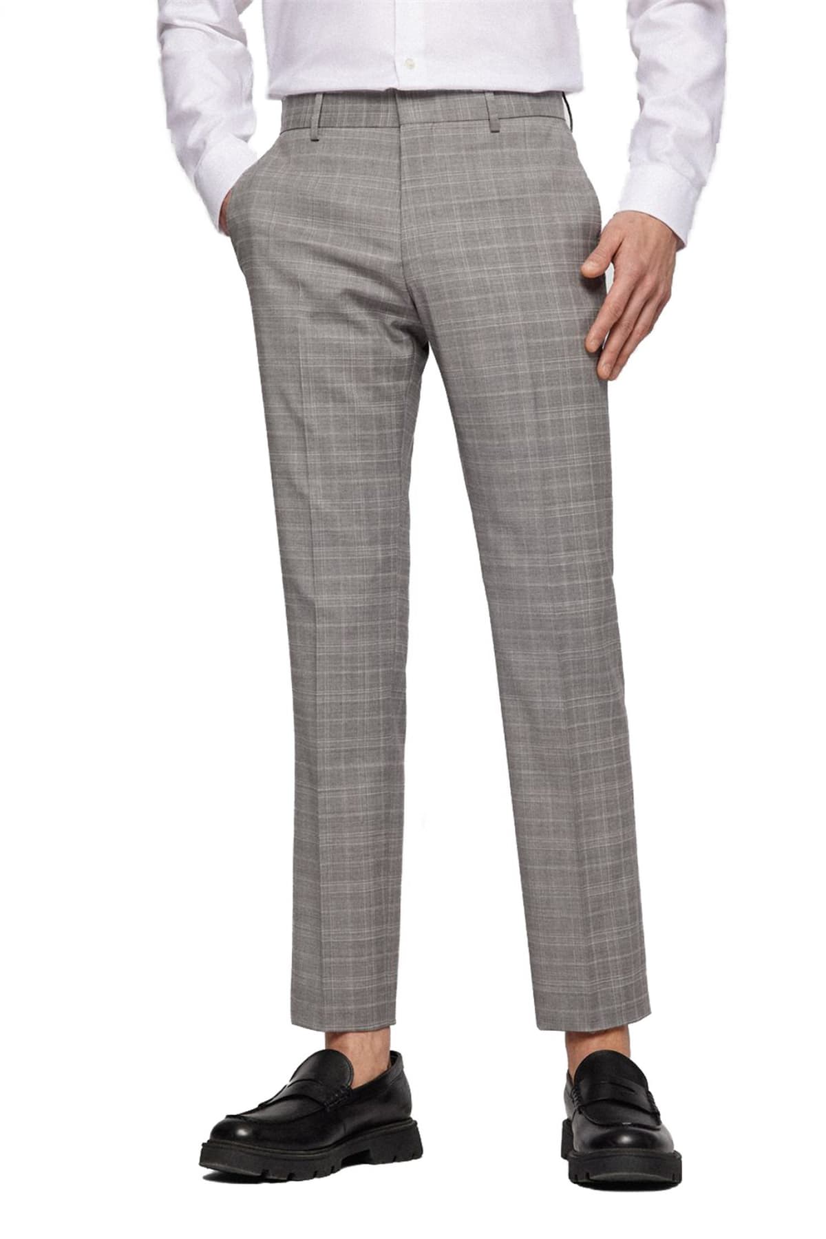 BOSS ΚΟΣΤΟΥΜΙ ΚΑΡΩ ΜΕ ΓΙΛΕΚΟ SLIM FIT H-HUGE-3PCS-222 ΓΚΡΙ