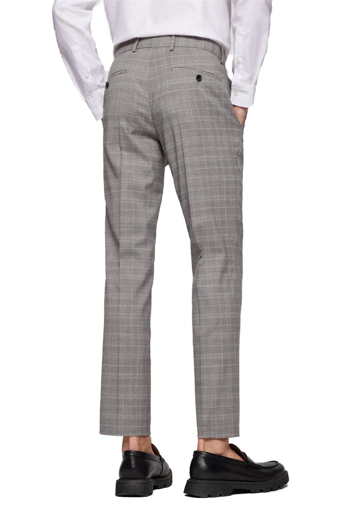 BOSS ΚΟΣΤΟΥΜΙ ΚΑΡΩ ΜΕ ΓΙΛΕΚΟ SLIM FIT H-HUGE-3PCS-222 ΓΚΡΙ